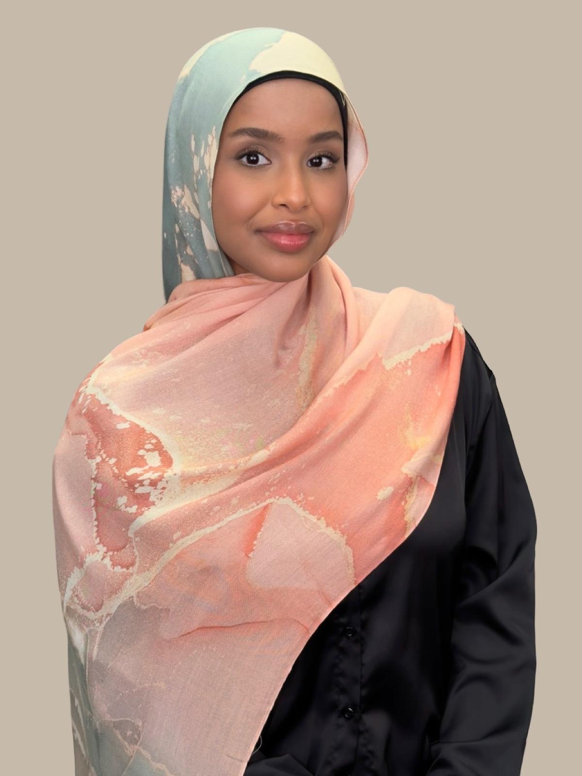Print Modal Hijab-Sedona Sage