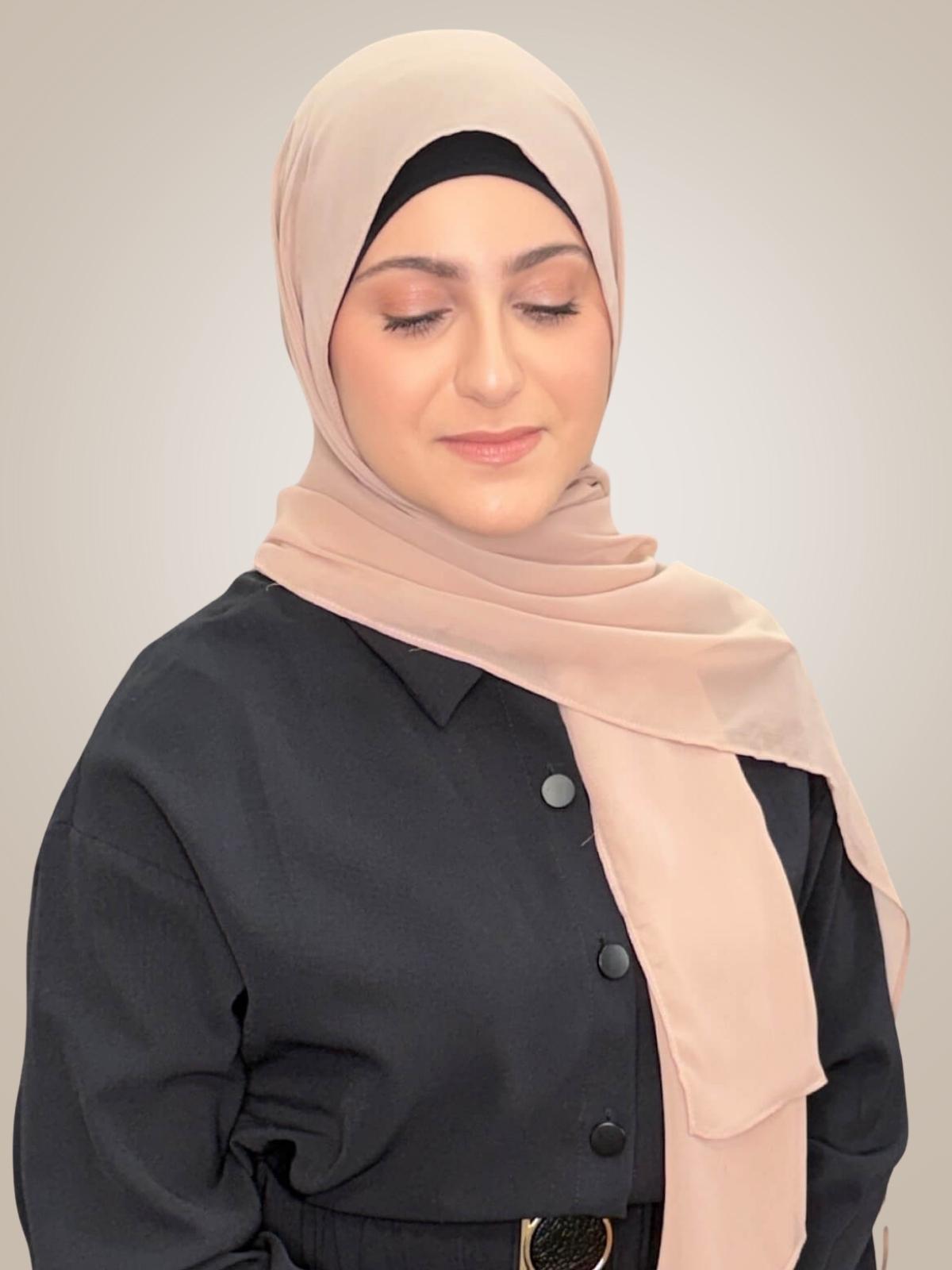 Modish Girl Luxury Chiffon Hijab-Sand