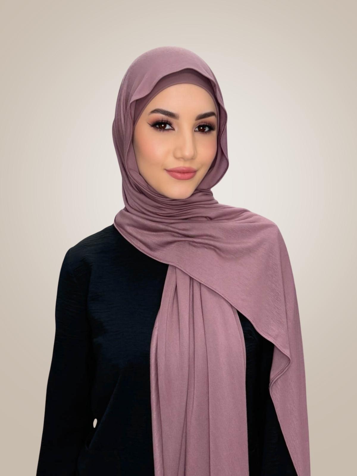 Premium Jersey Hijab-Rose Taupe
