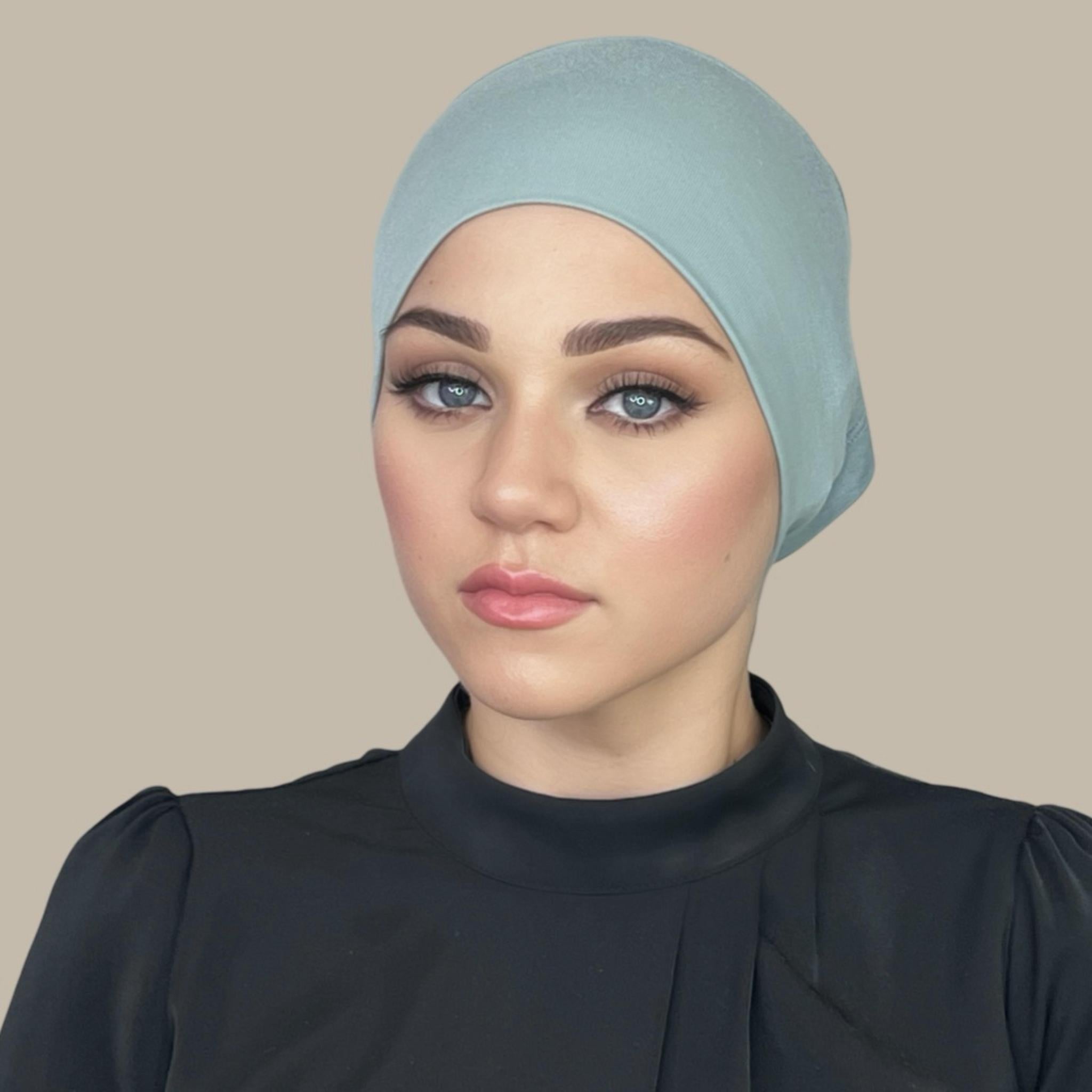 Premium Jersey UnderScarf-Pale Cyan