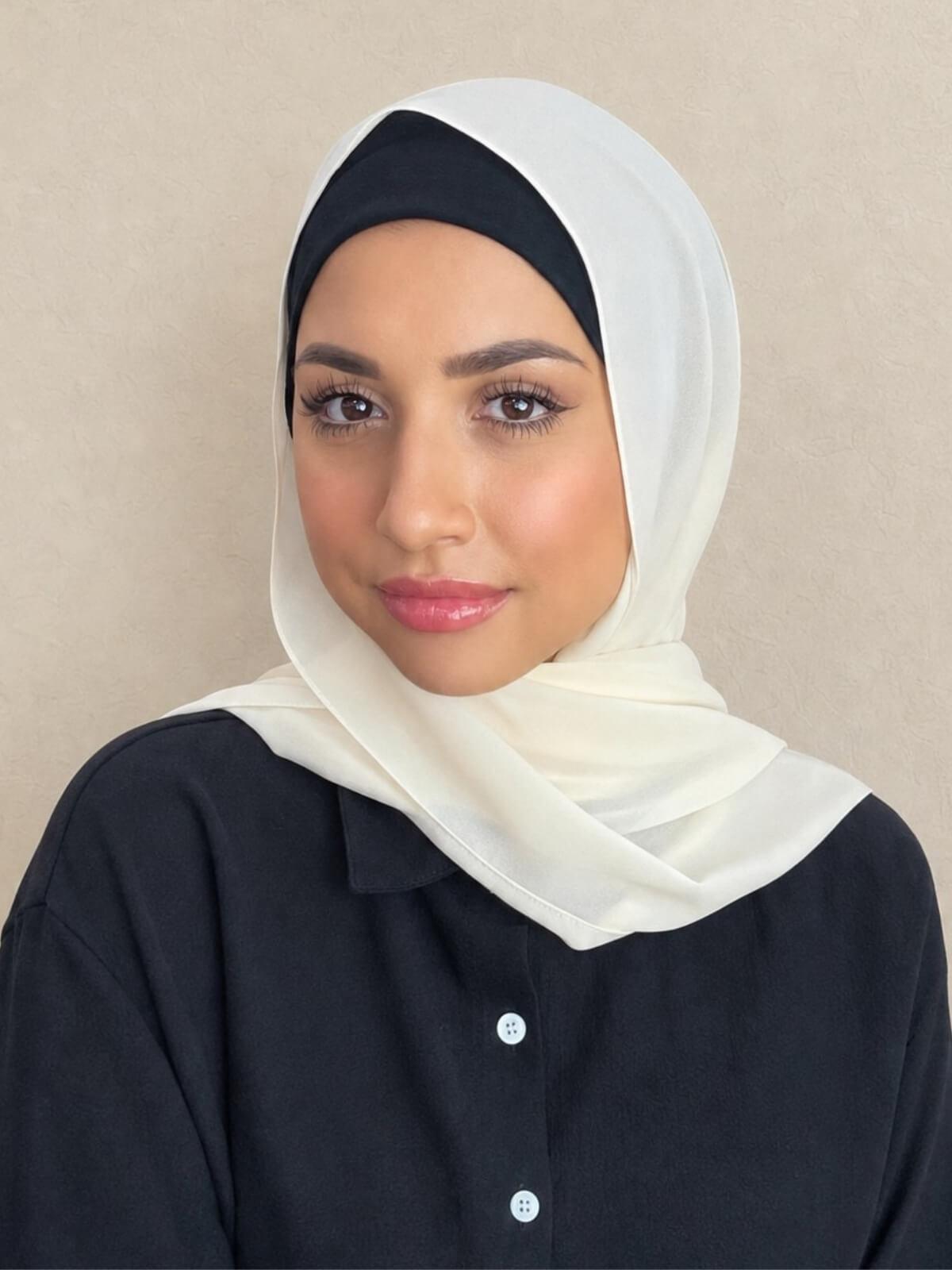 Classic Chiffon Hijab-Seashell