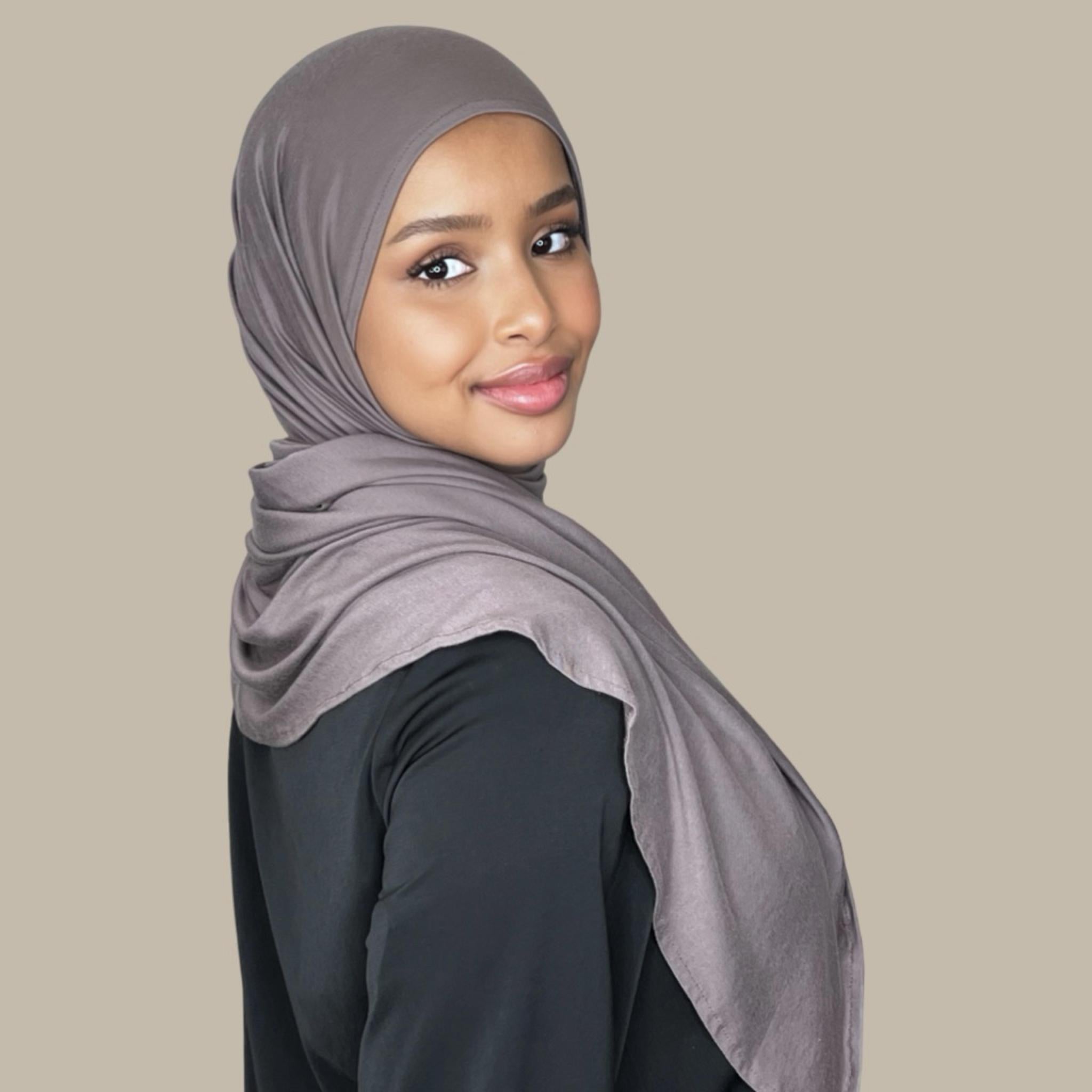 Pre-Sewn Jersey Hijab-Hazel