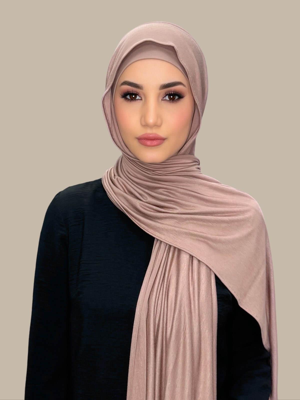 Premium Jersey Hijab-Pale Taupe