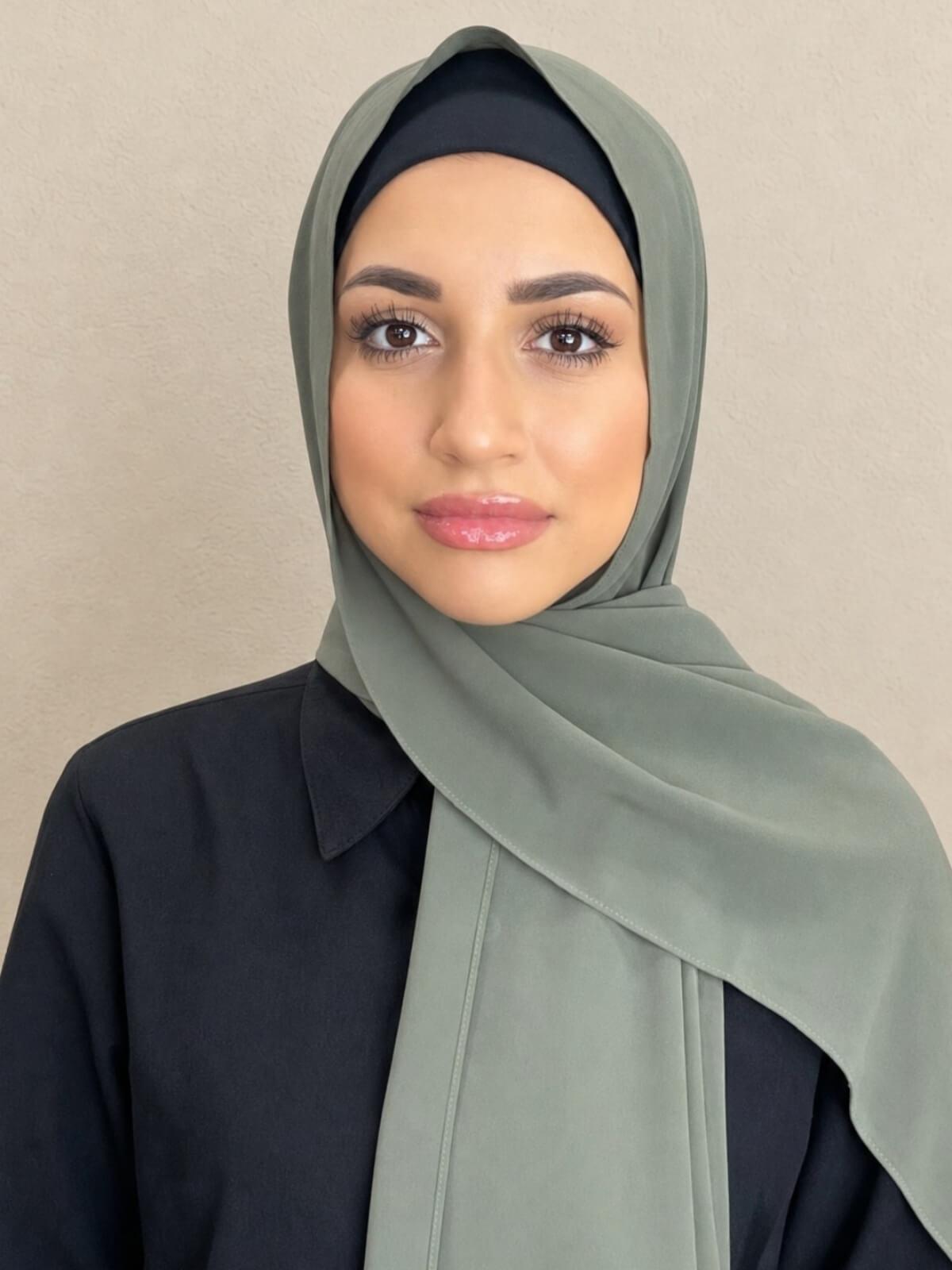 Classic Chiffon Hijab-Green Tea