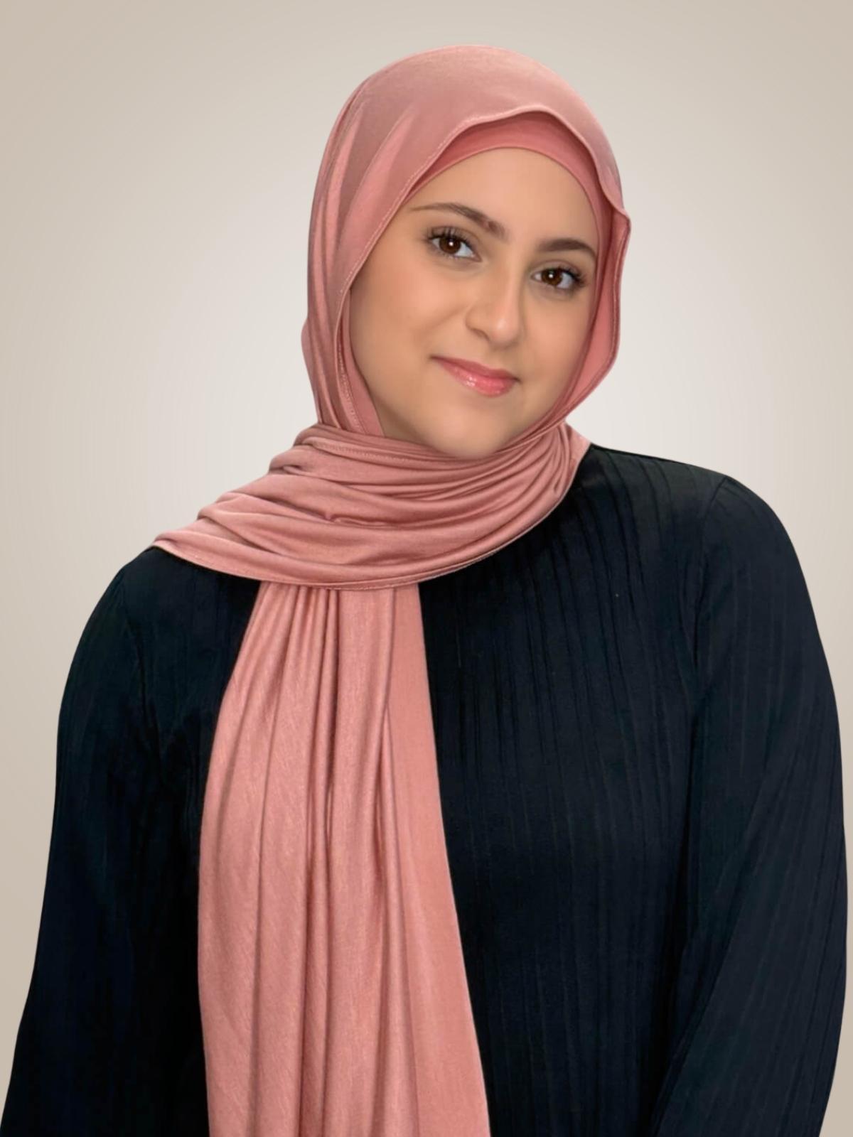 Modish Girl Premium Jersey Hijab-Wood Rose