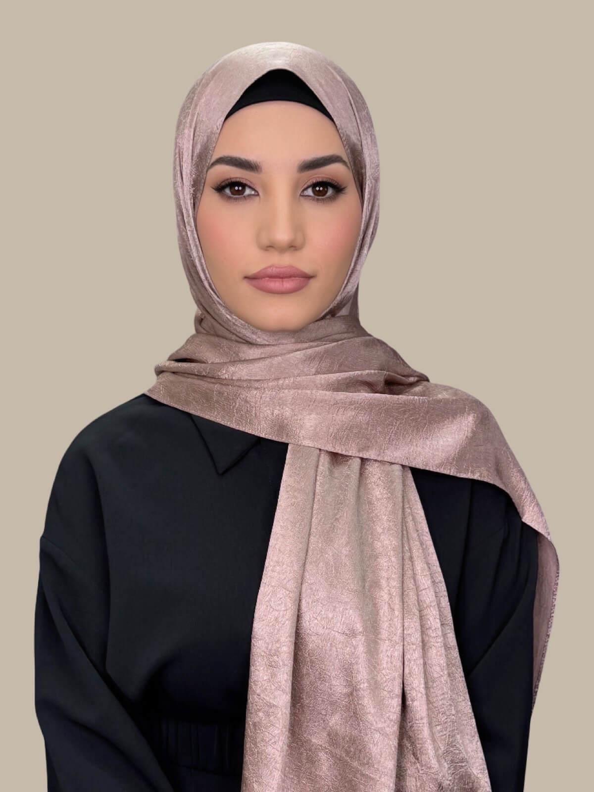 Classic Satin Hijab-Dusty Pink
