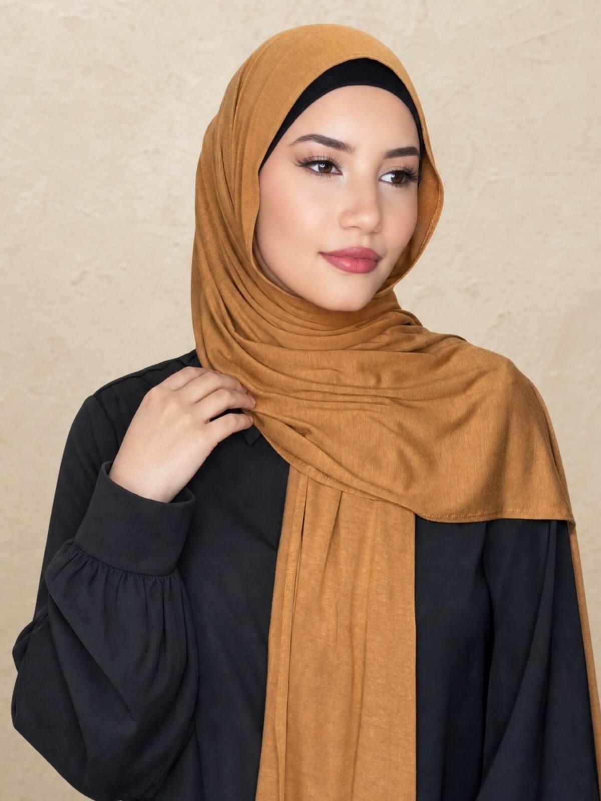 Classic Jersey Hijab-Goldenrod