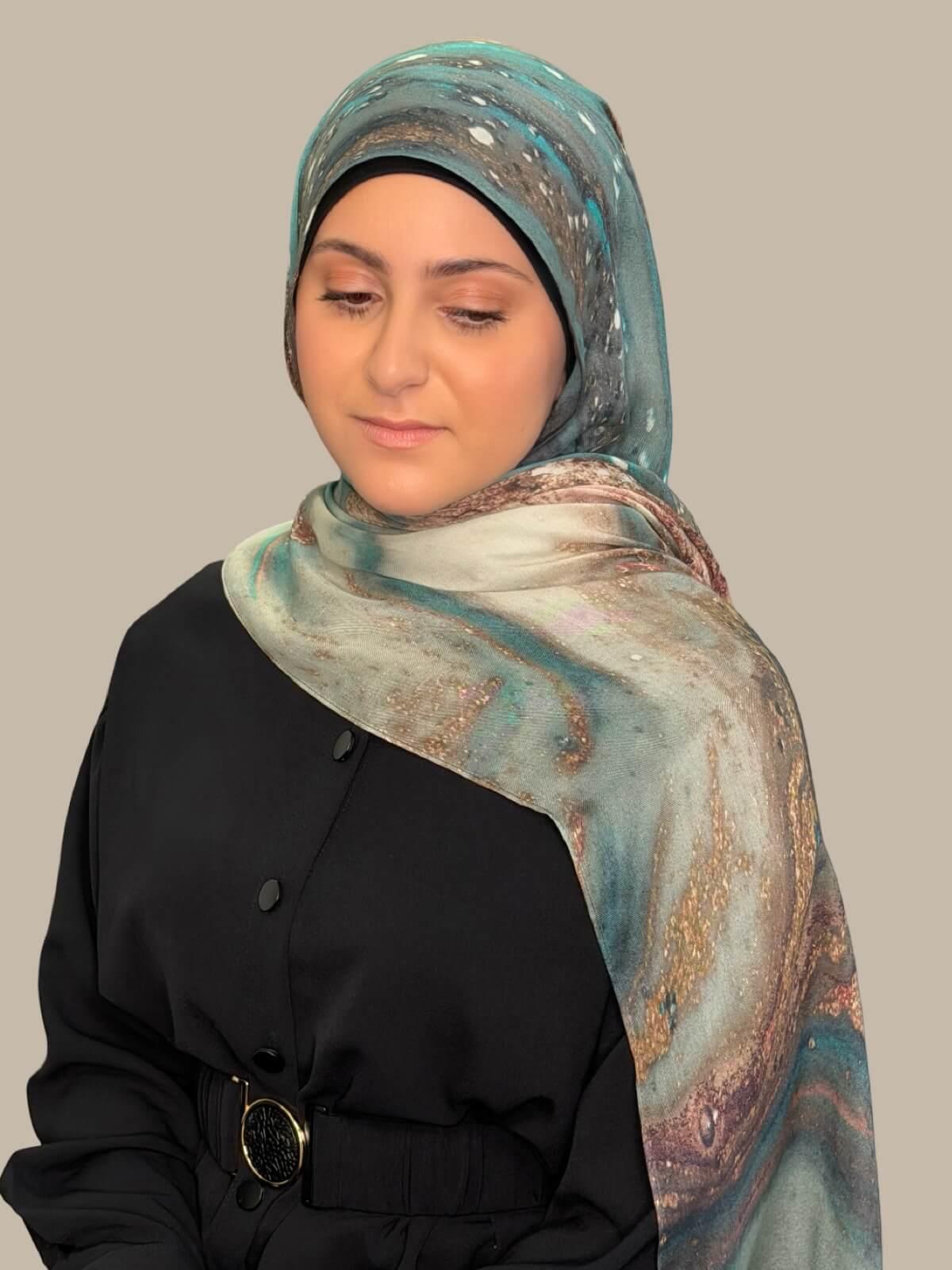 Modish Girl Print Modal Hijab-Laguna Shore