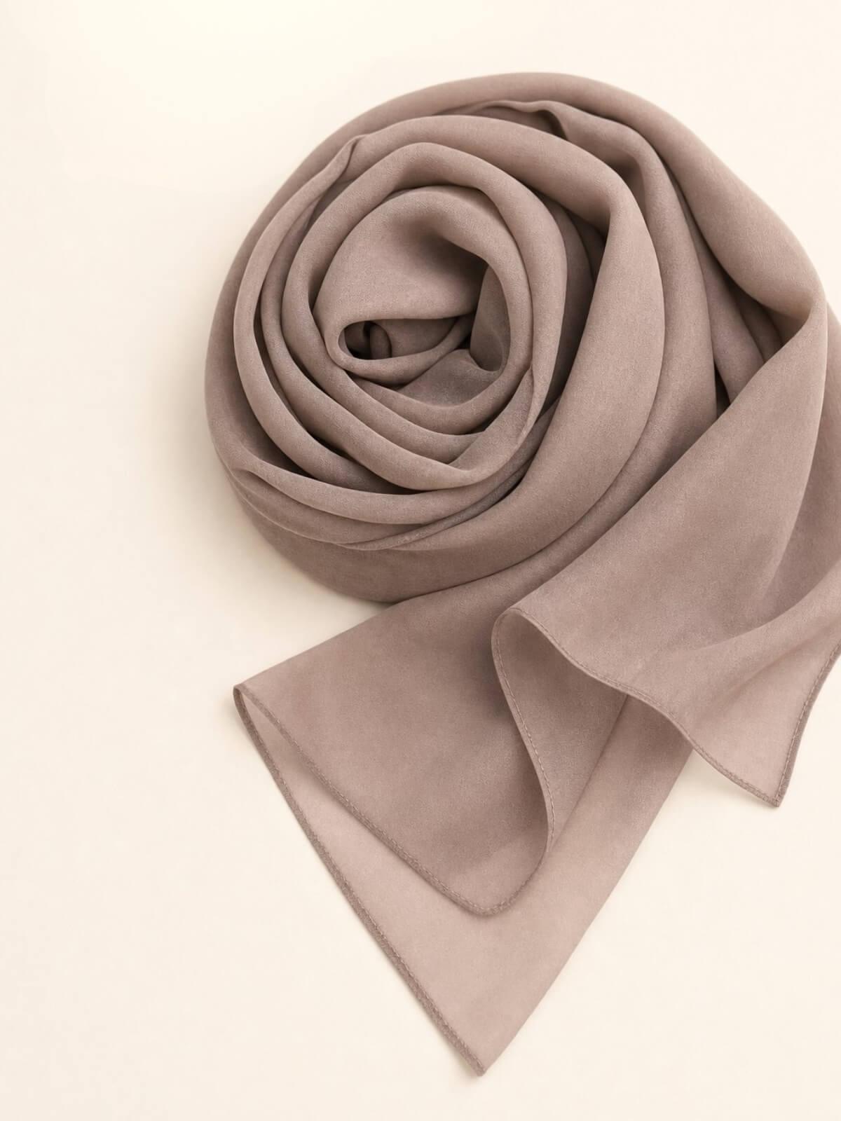 Luxury Chiffon Hijab-Light Mocha
