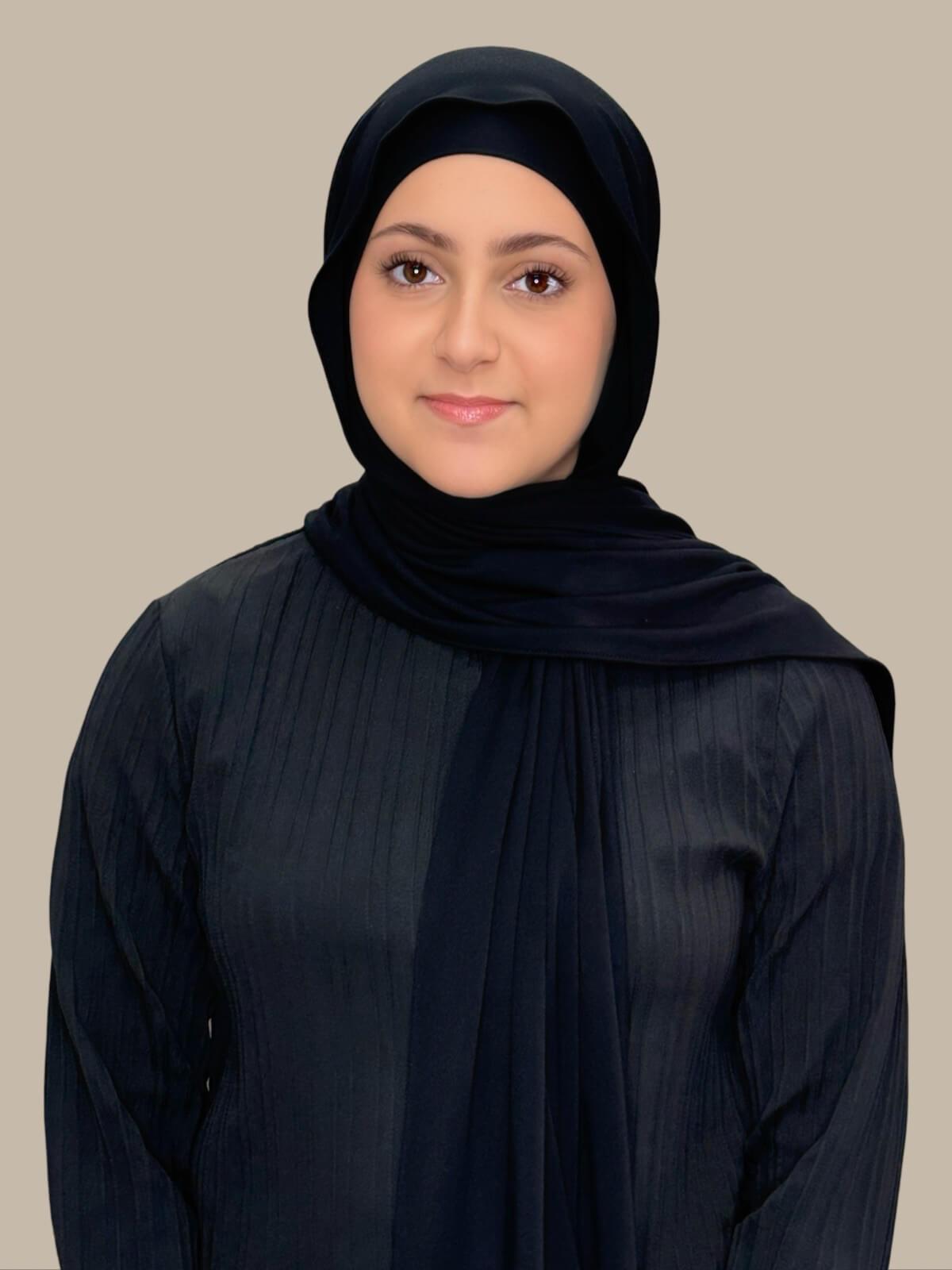 Modish Girl Premium Jersey Hijab-Black