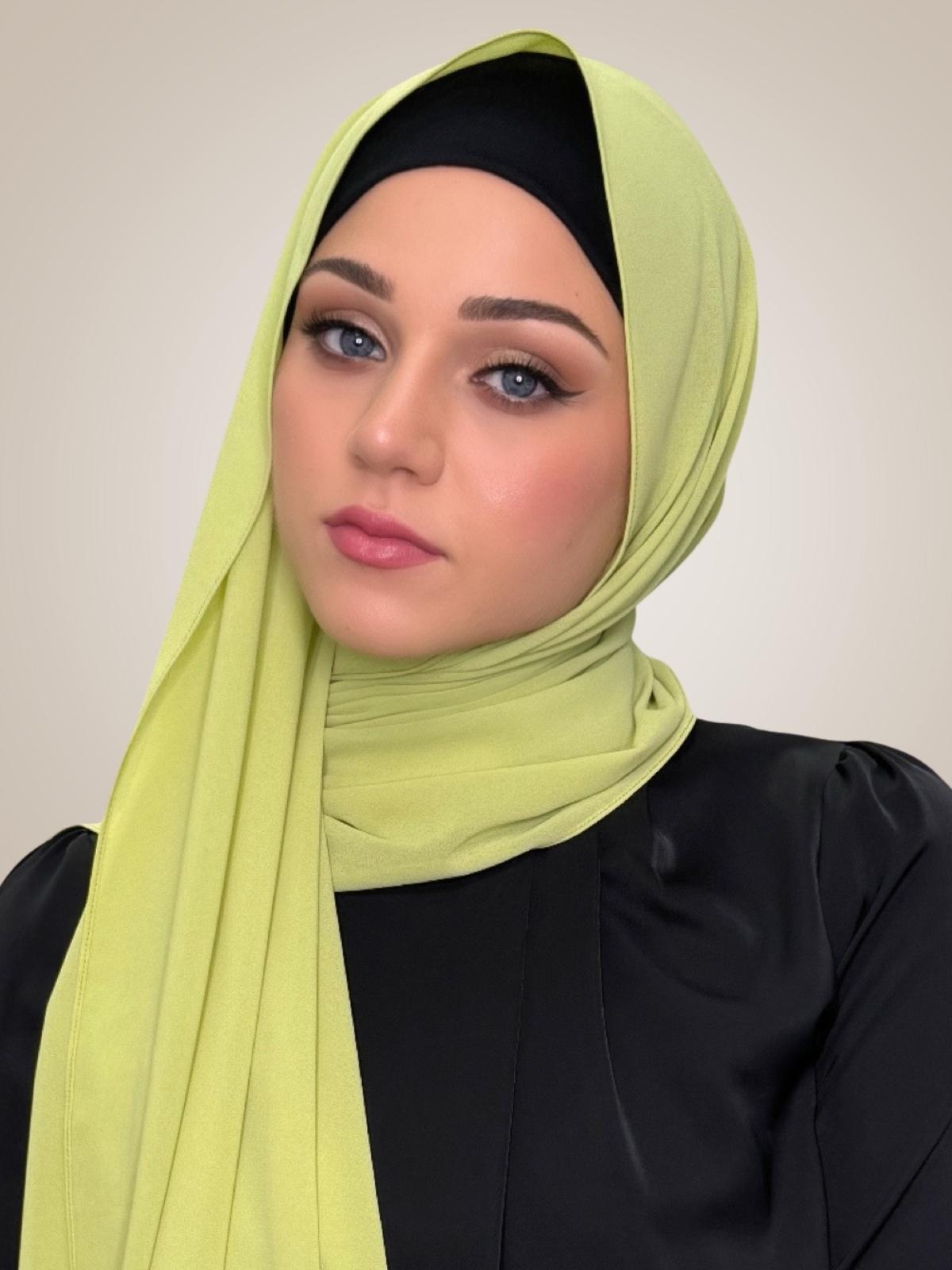 Classic Chiffon Hijab-Apple Green