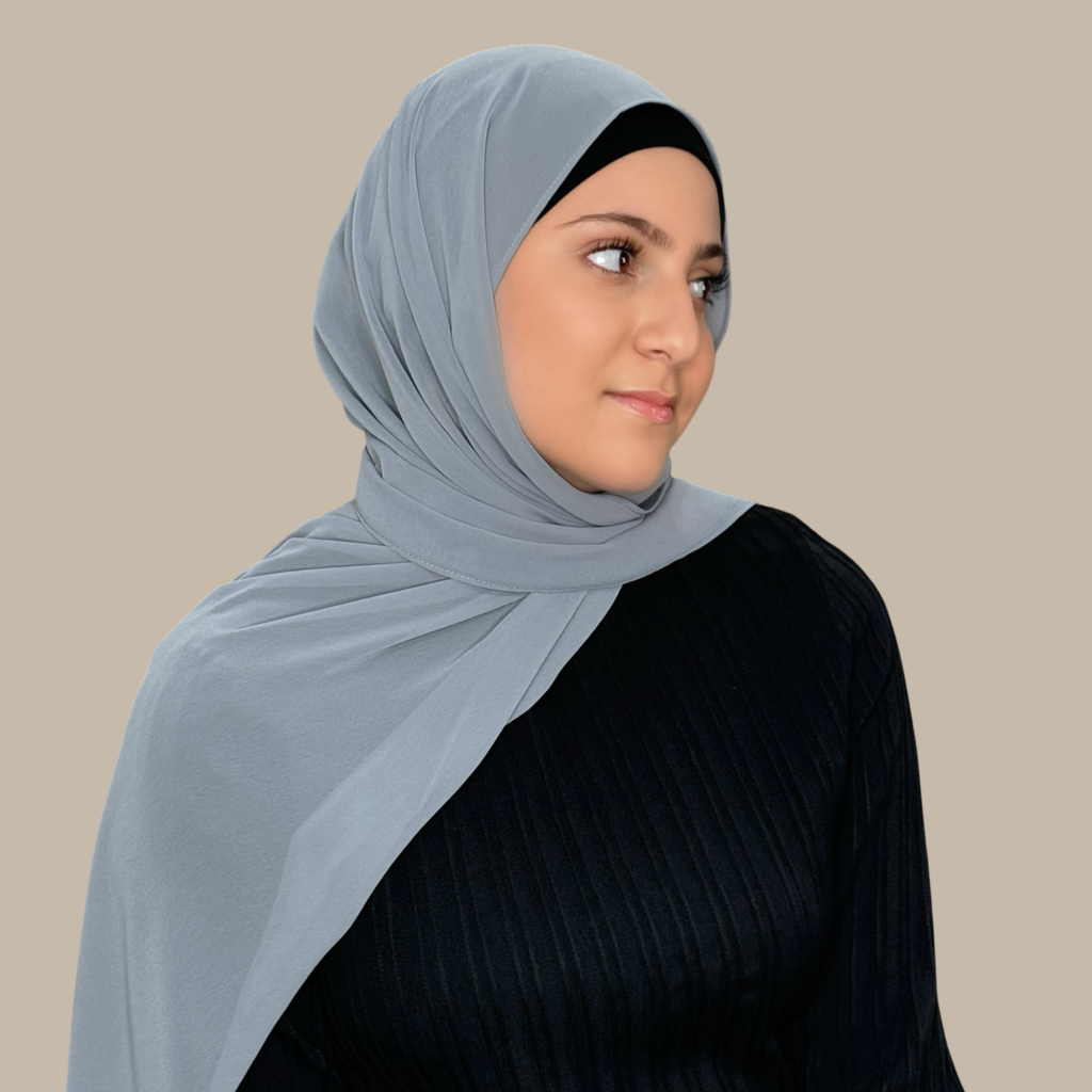 Modish Girl luxury chiffon Hijab-Gravity Grey - Modish Hijab