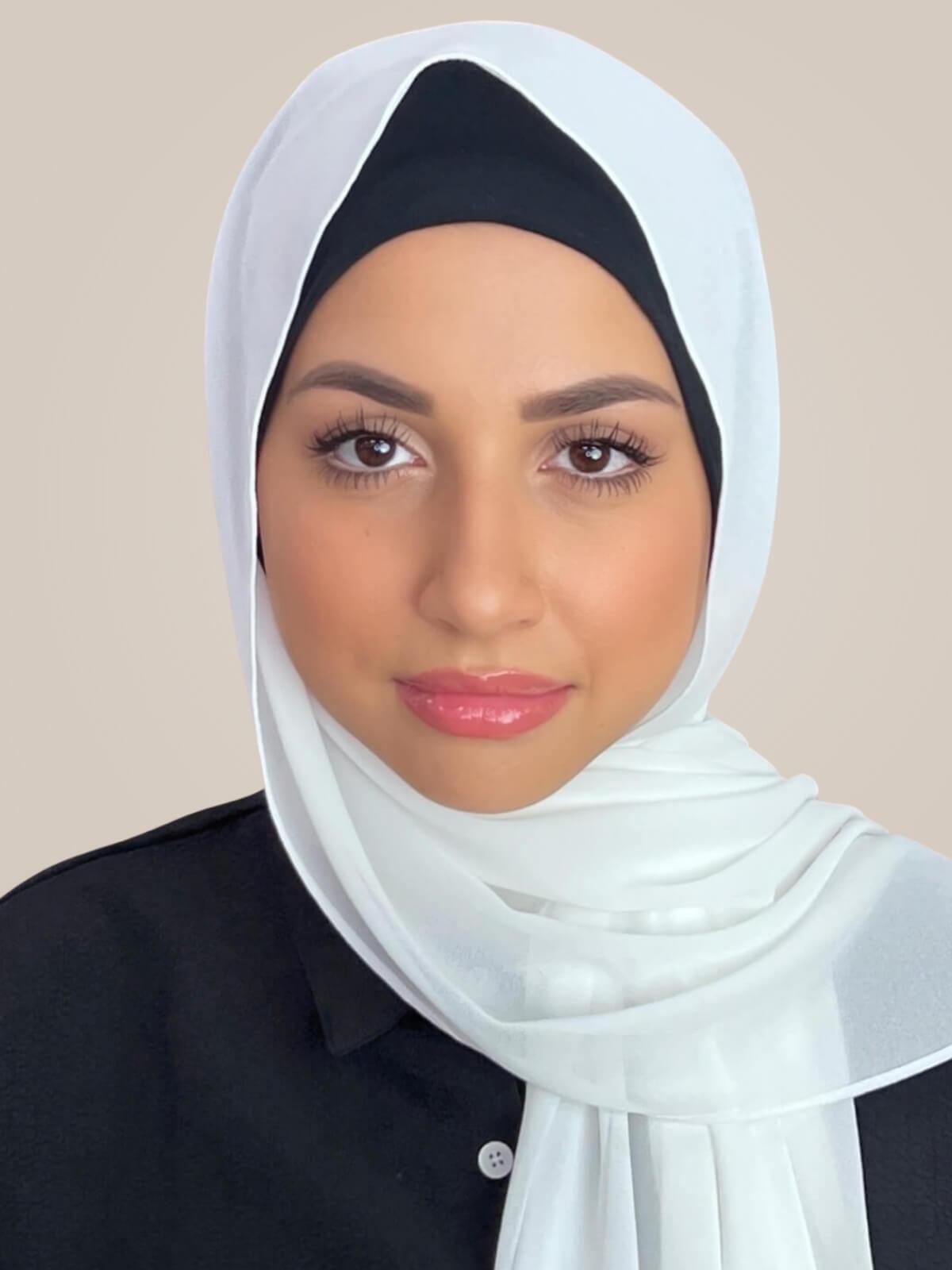 Classic Chiffon Hijab-Off White