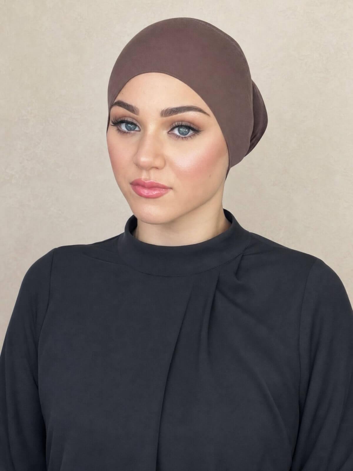 Premium Jersey Underscarf-Mocha Brown