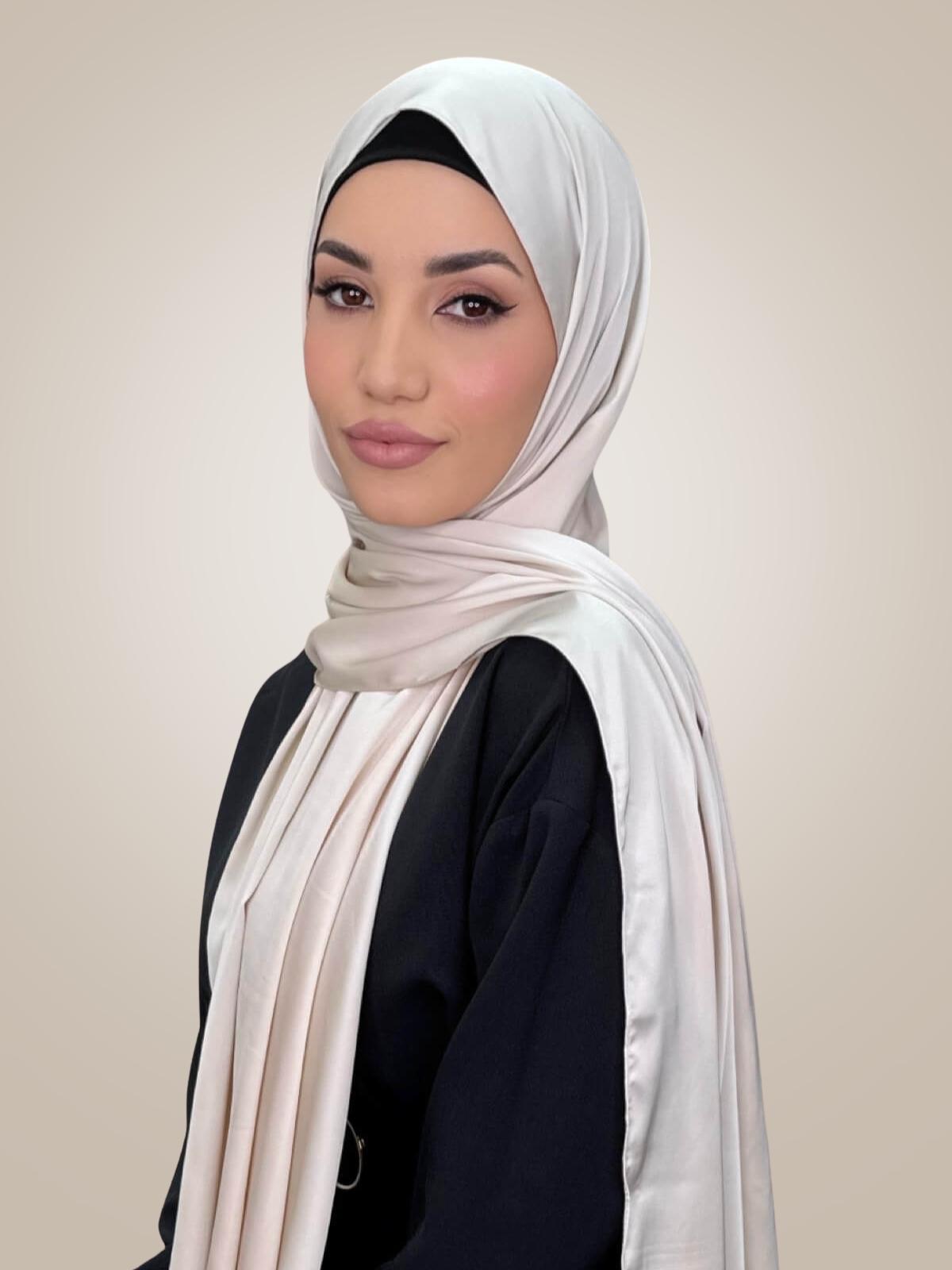 Premium Satin Hijab-Warm Sand