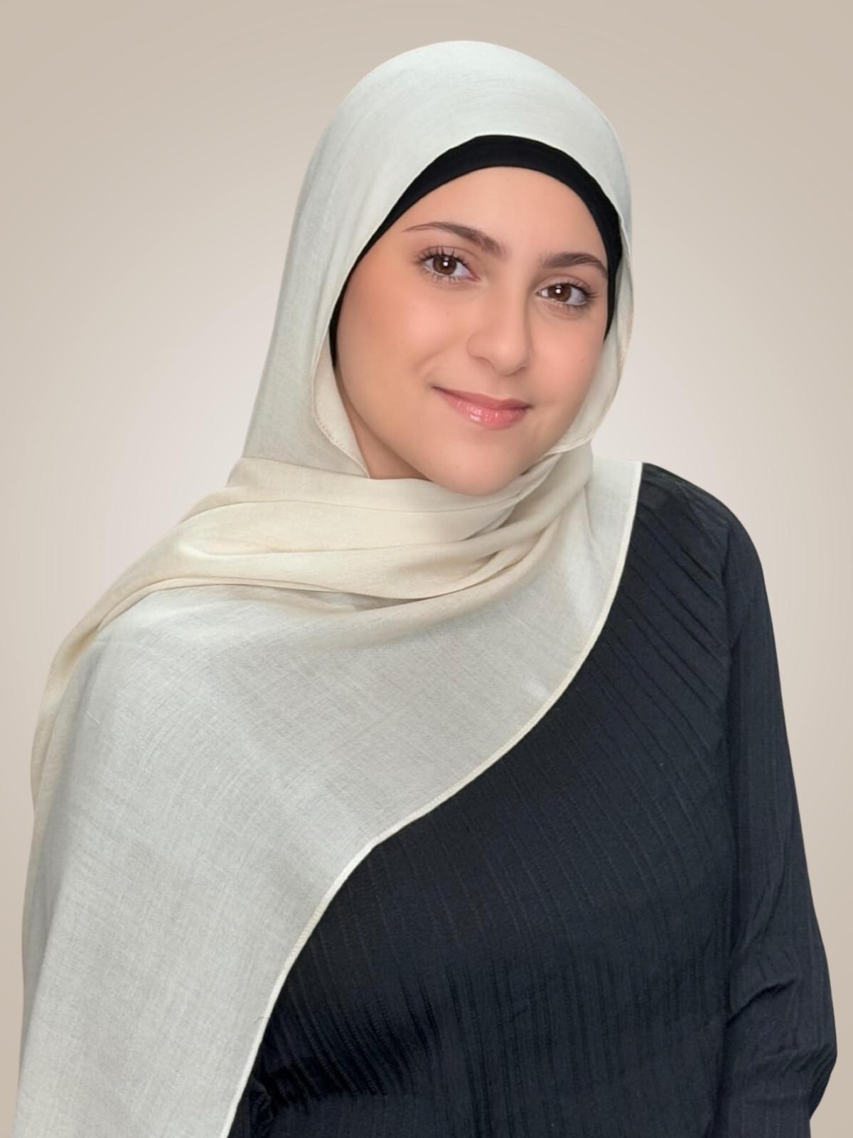 Modish Girl Cotton Modal Hijab-Buttercream