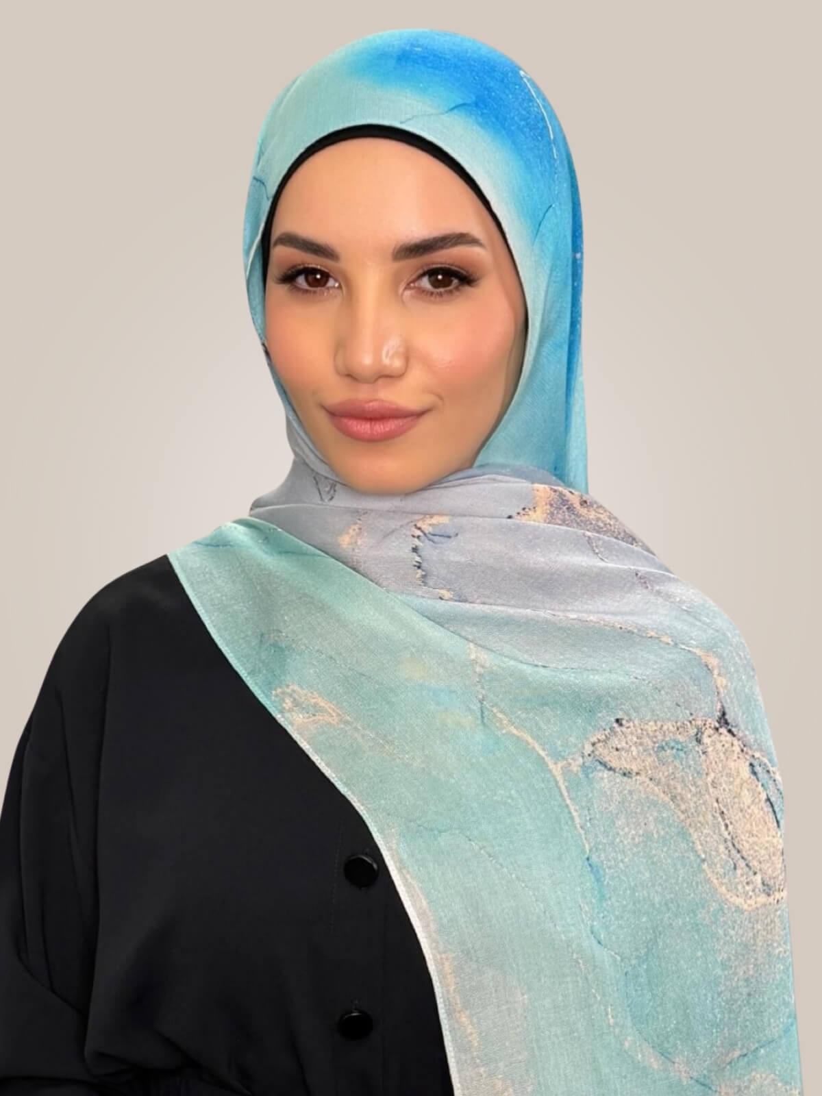 Print Modal Hijab-Amalfi Blue