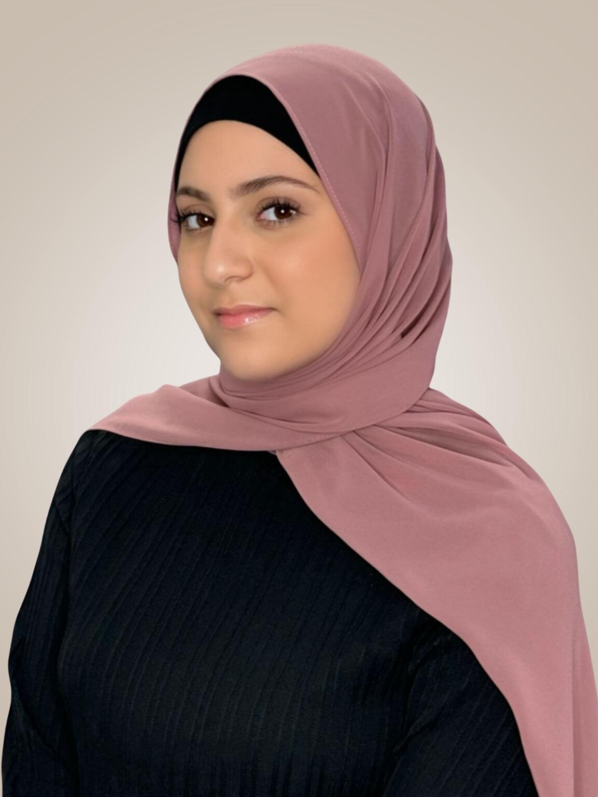 Modish Girl Luxury Chiffon Hijab-Rosey Brown