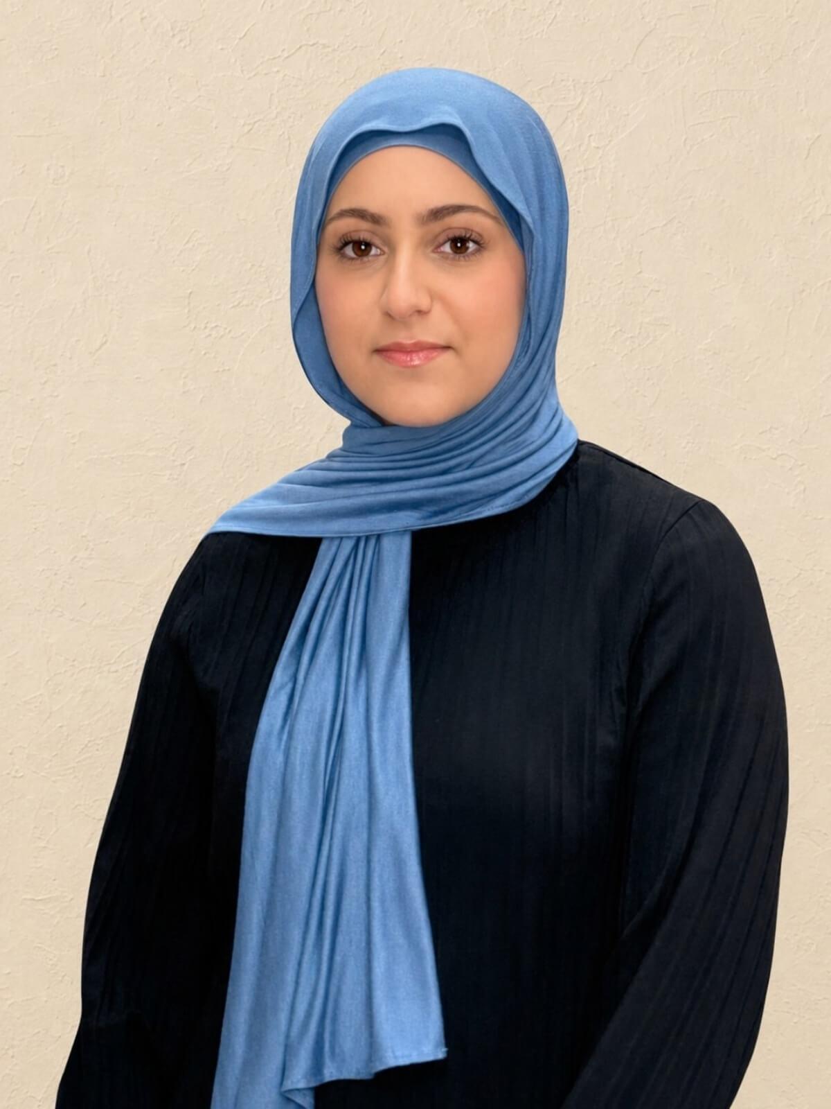 Modish Girl Premium Jersey Hijab-Blue Grey
