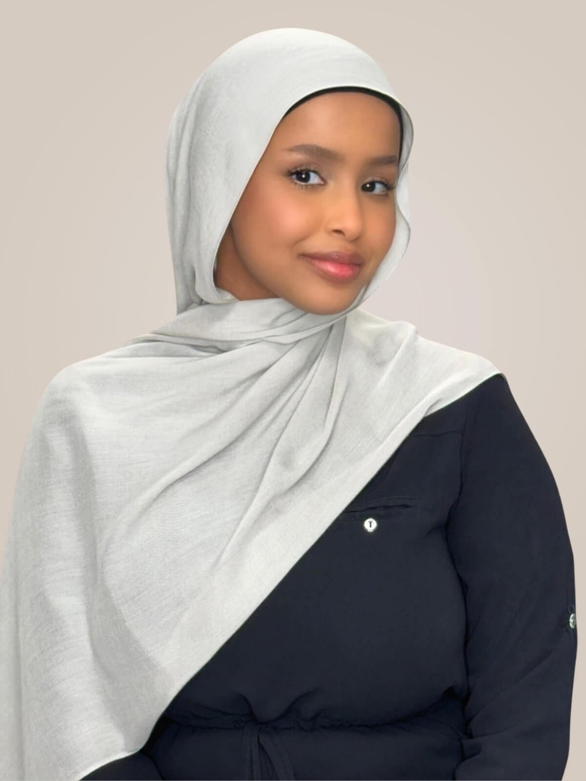 Cotton Modal Hijab-Pearl River