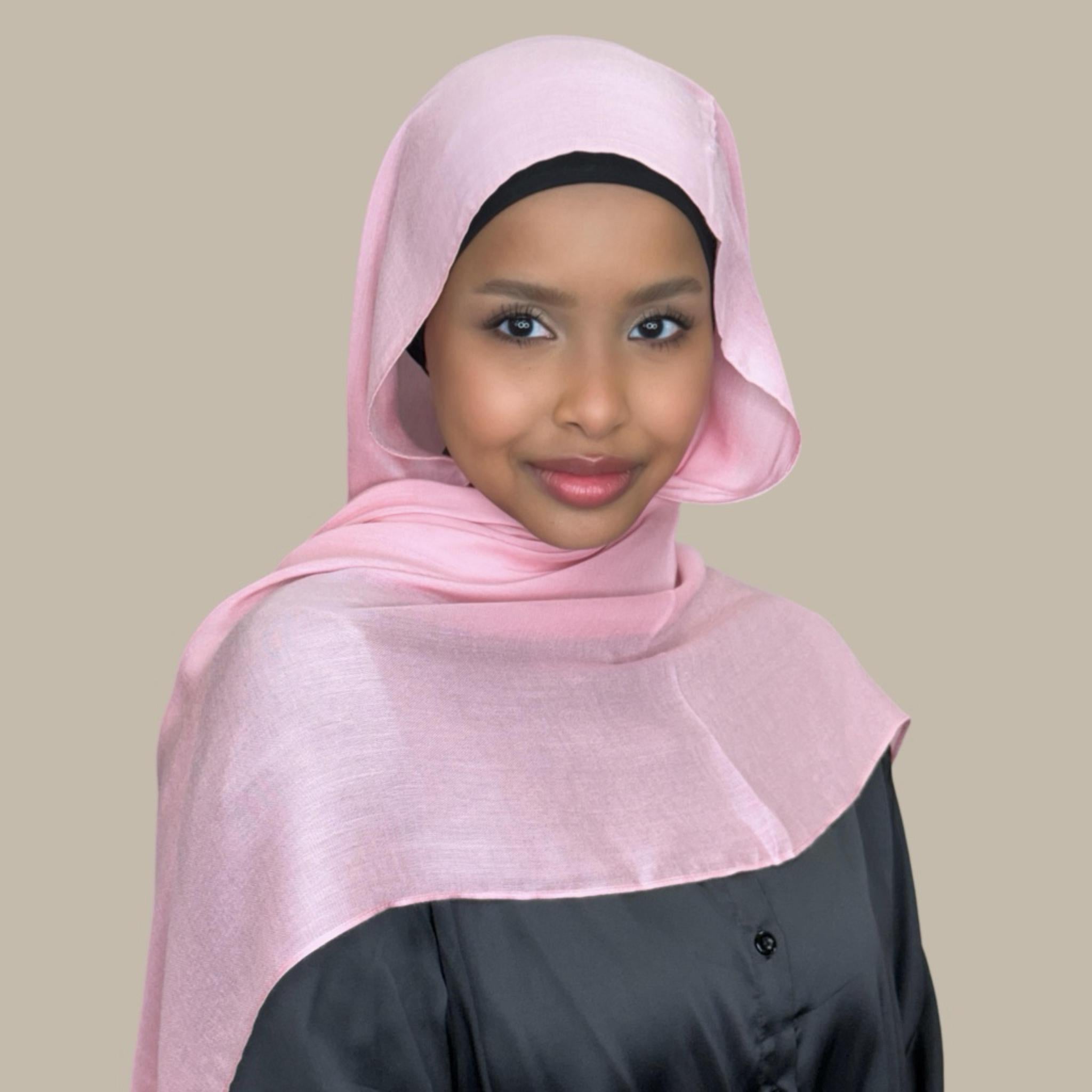 Cotton Modal Hijab-Bubblegum