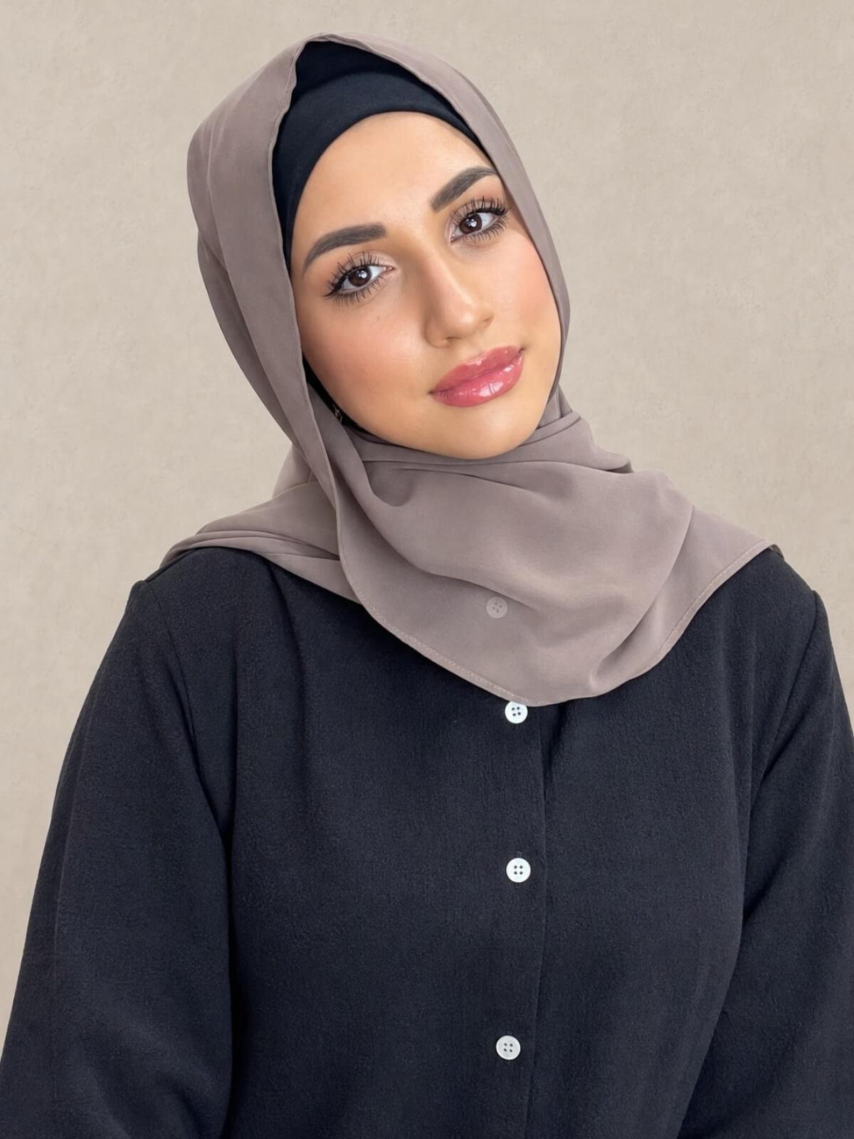 Luxury Chiffon Hijab-Light Mocha
