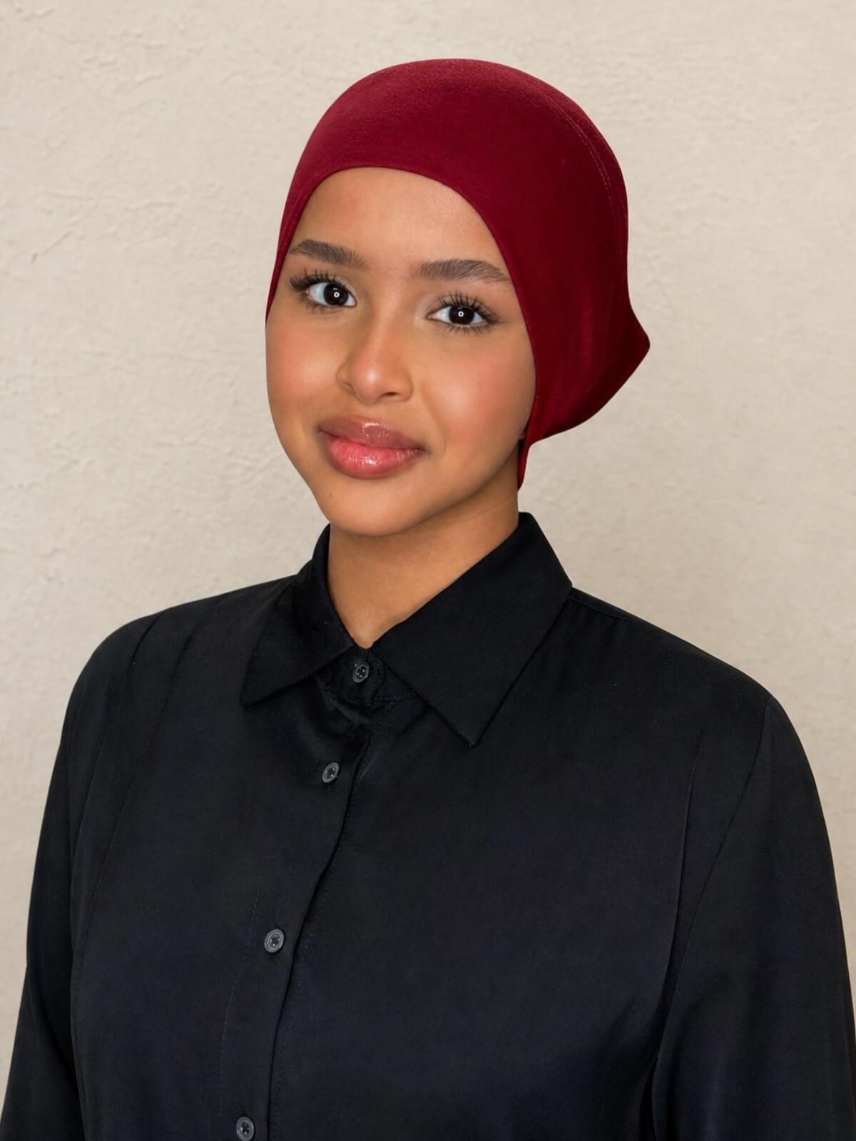 Premium Cotton Underscarf-Mahogany