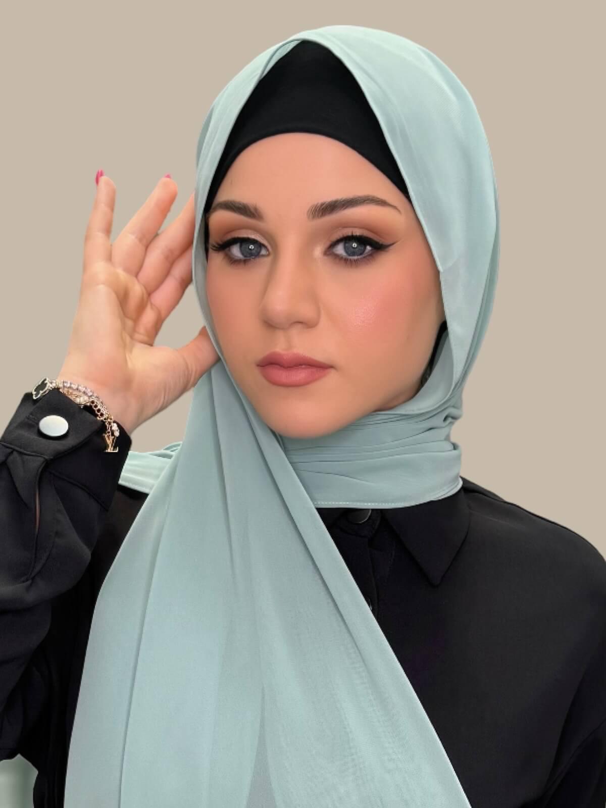 Luxury Chiffon Hijab-Meadow