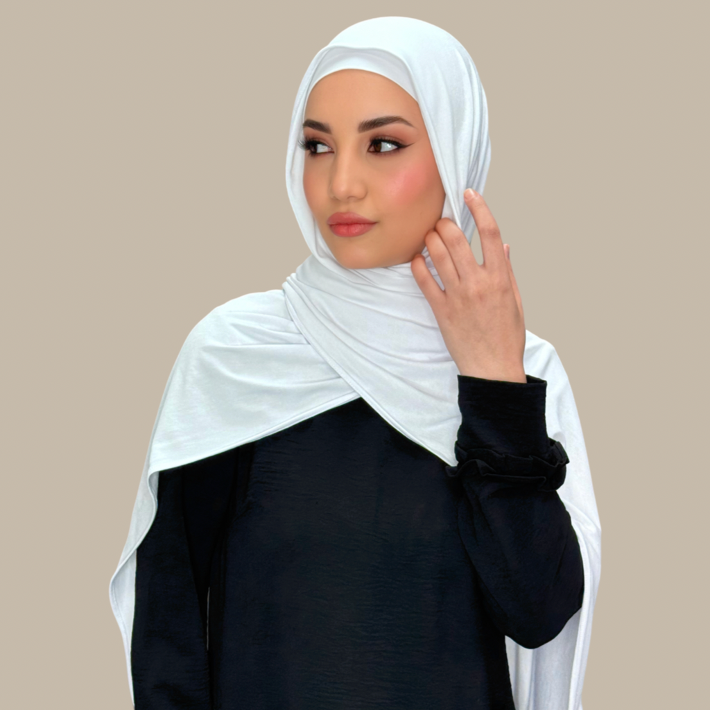 Premium Jersey Hijab-White