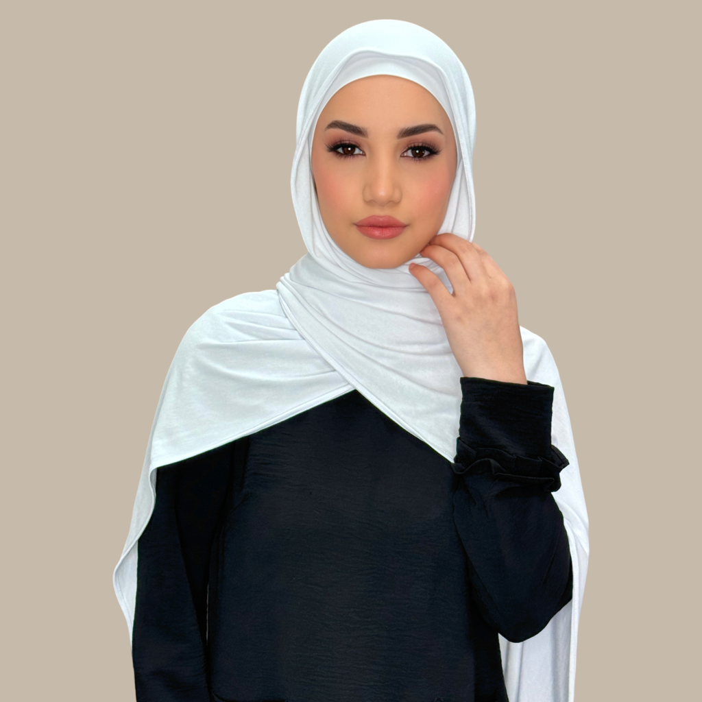 Premium Jersey Hijab-White