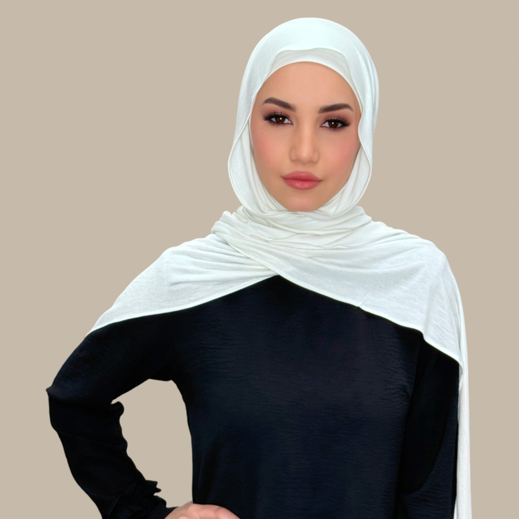 Premium Jersey Hijab-Off White