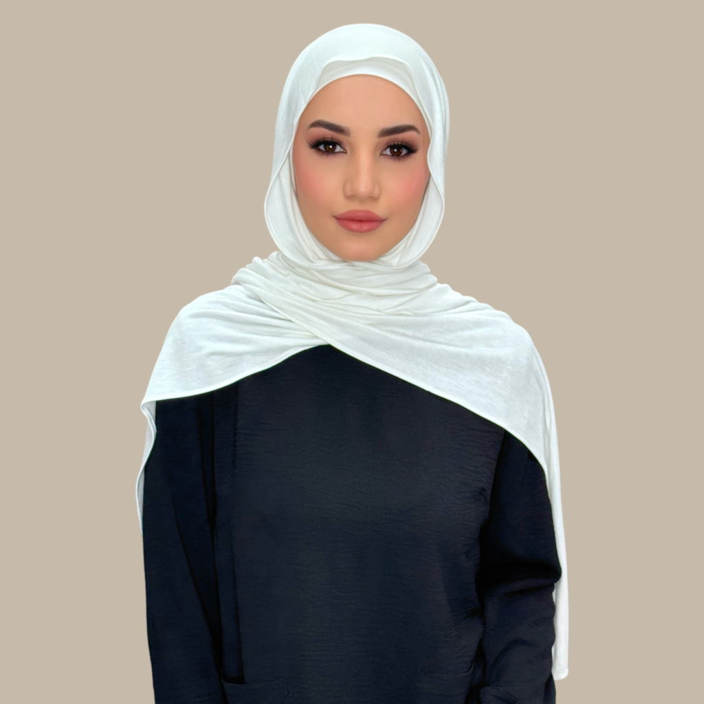 Premium Jersey Hijab-Off White