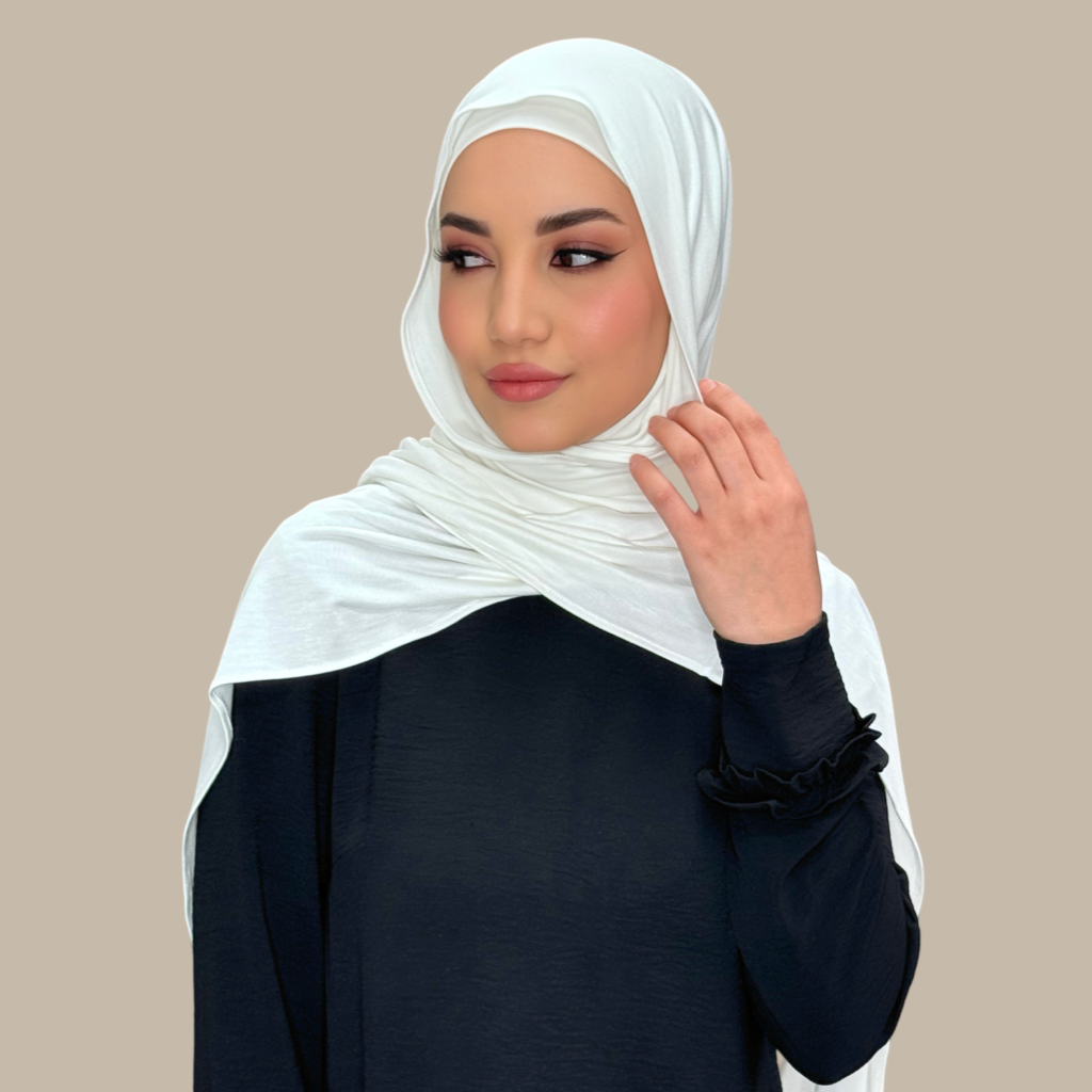 Premium Jersey Hijab-Off White