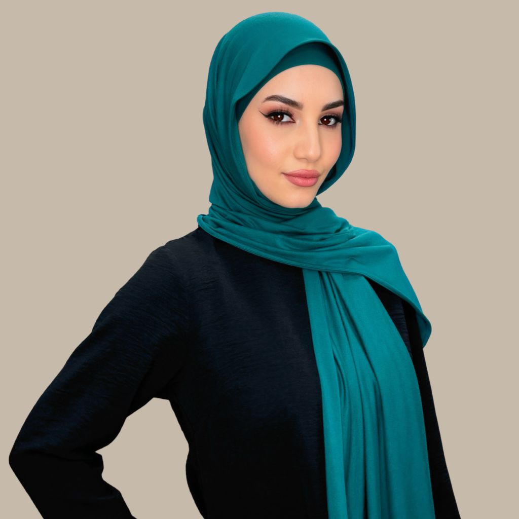 Premium Jersey Hijab-Pine Green