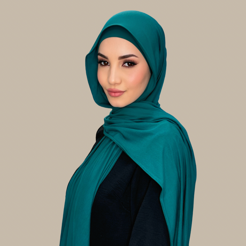 Premium Jersey Hijab-Pine Green