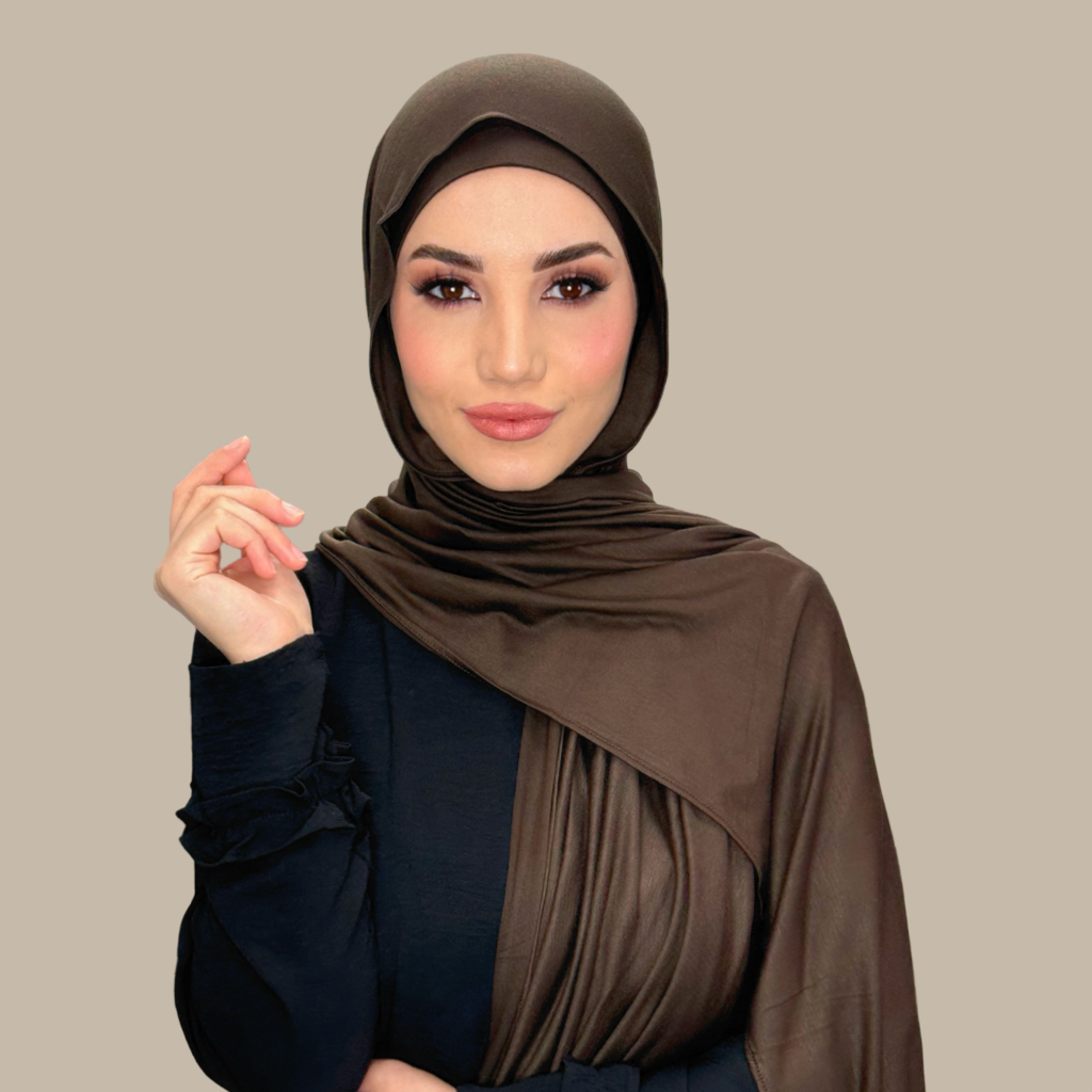 Premium Jersey hijab-Chocolate Brown