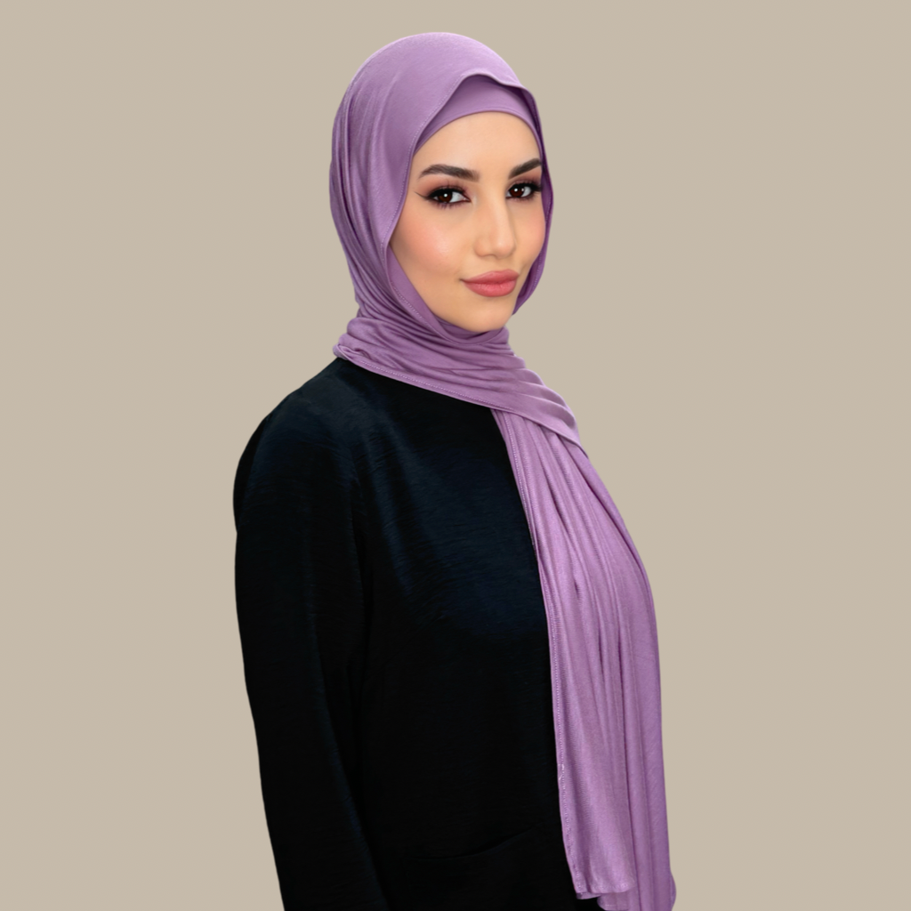 Premium Jersey hijab-Mauve Taupe