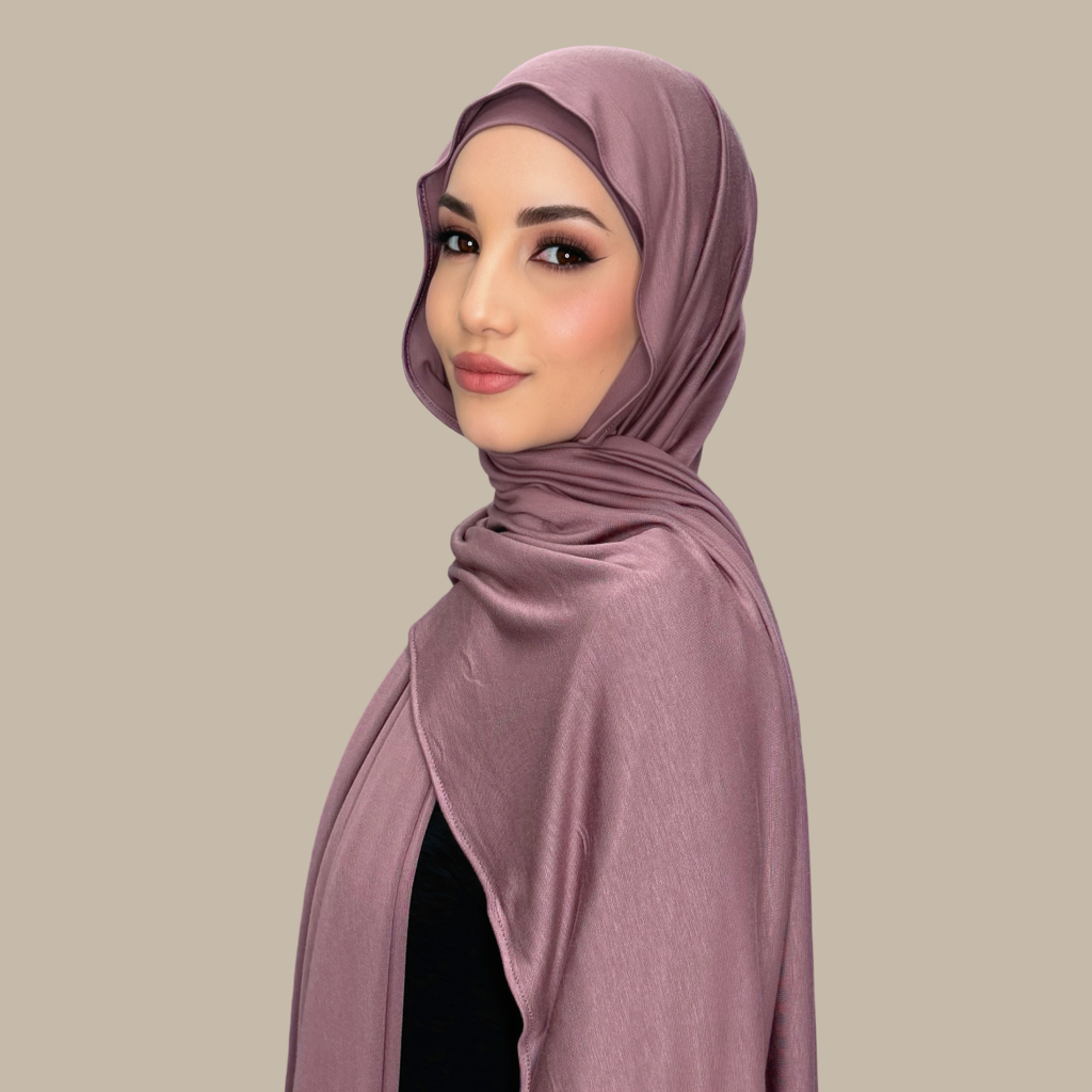 Premium Jersey Hijab-Rose Taupe