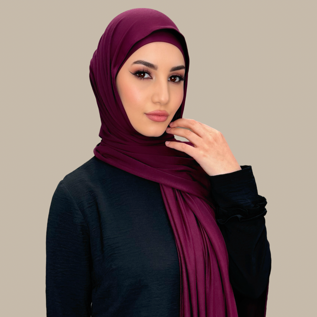 Premium Jersey hijab-Wine