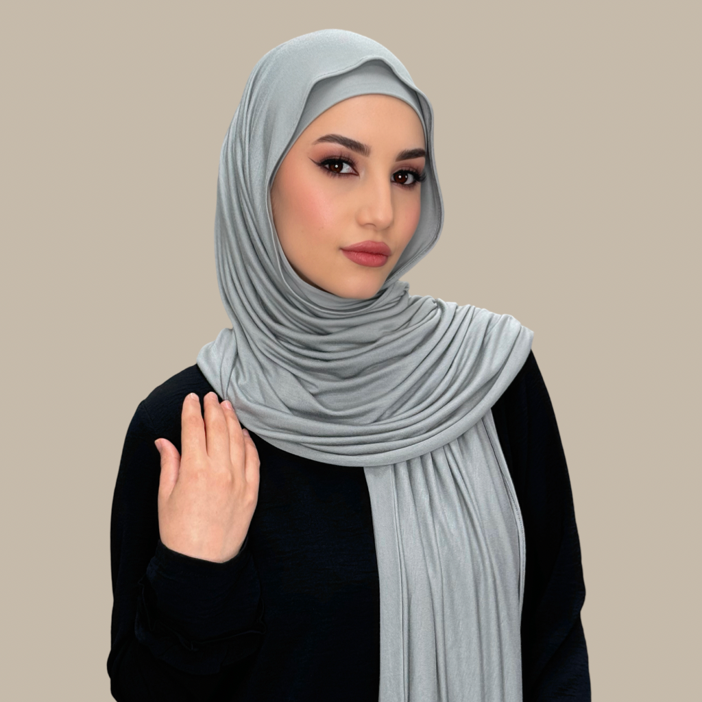 Premium Jersey Hijab-Chic Gray