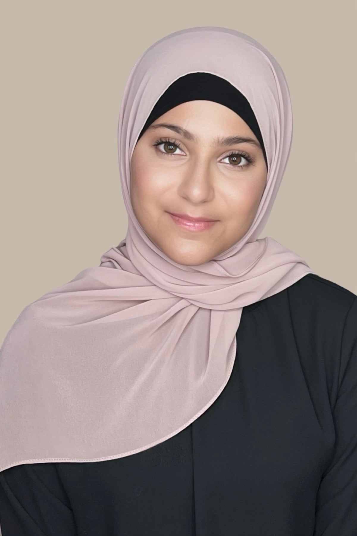 Modish Girl luxury chiffon Hijab-Pale Taupe