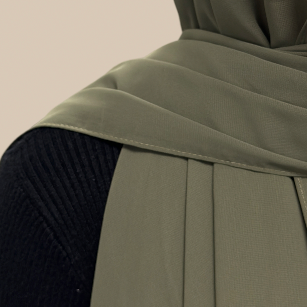 Luxury Chiffon Hijab-Dusty Olive