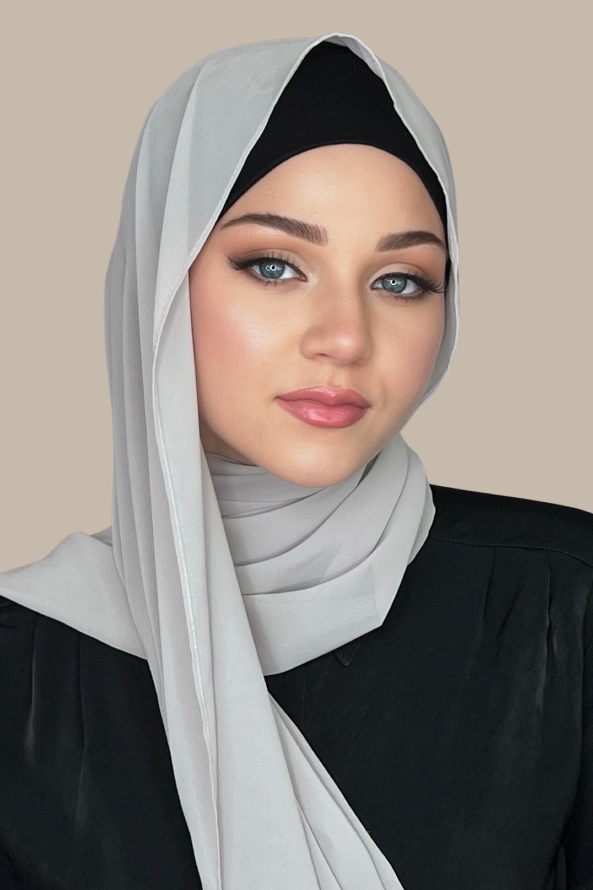 Luxury Chiffon Hijab-Light Taupe | Modish Hijab