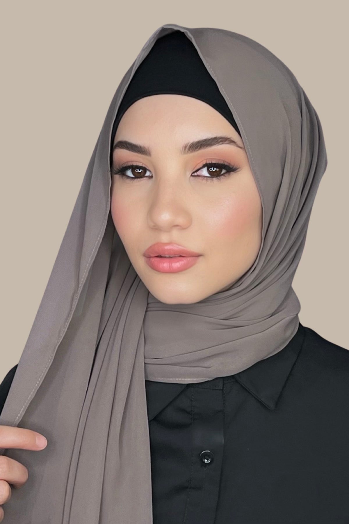 Luxury Chiffon Hijab-Sandstone