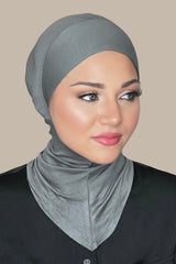 Premium Jersey Full Coverage Under scarf-Charcoal Grey
