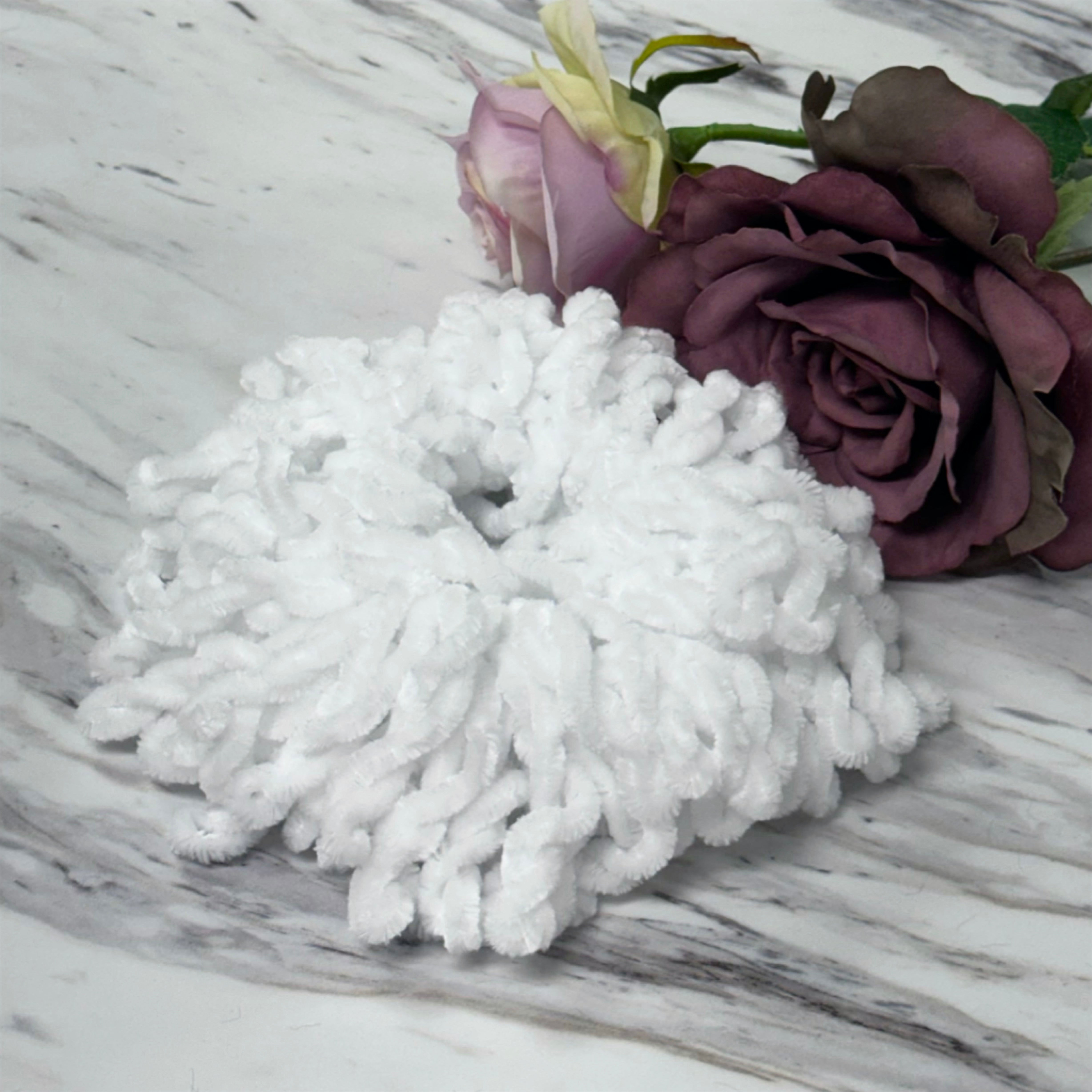 VOLUMIZING SCRUNCHIE -White - Modish Hijab