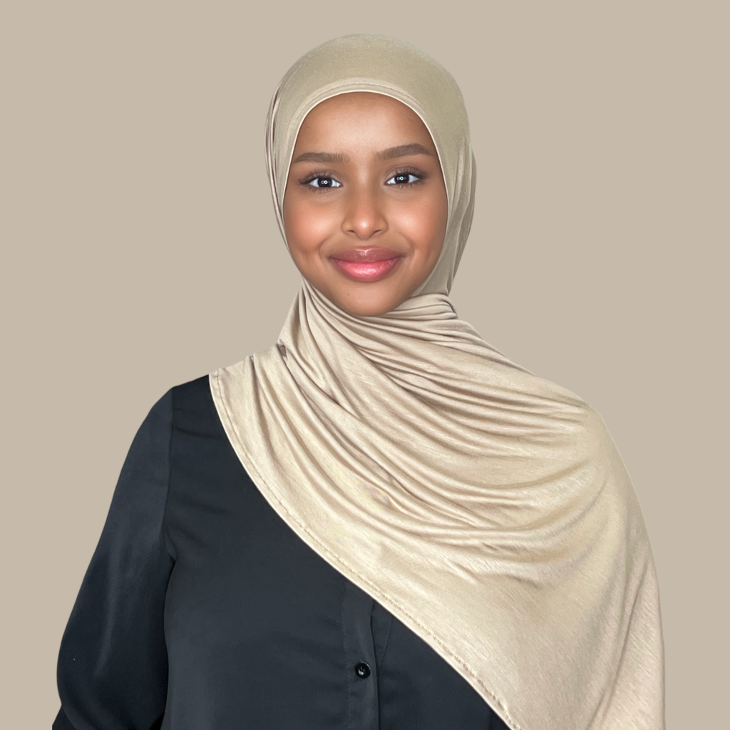 Pre-Sewn Jersey Hijab-Oak