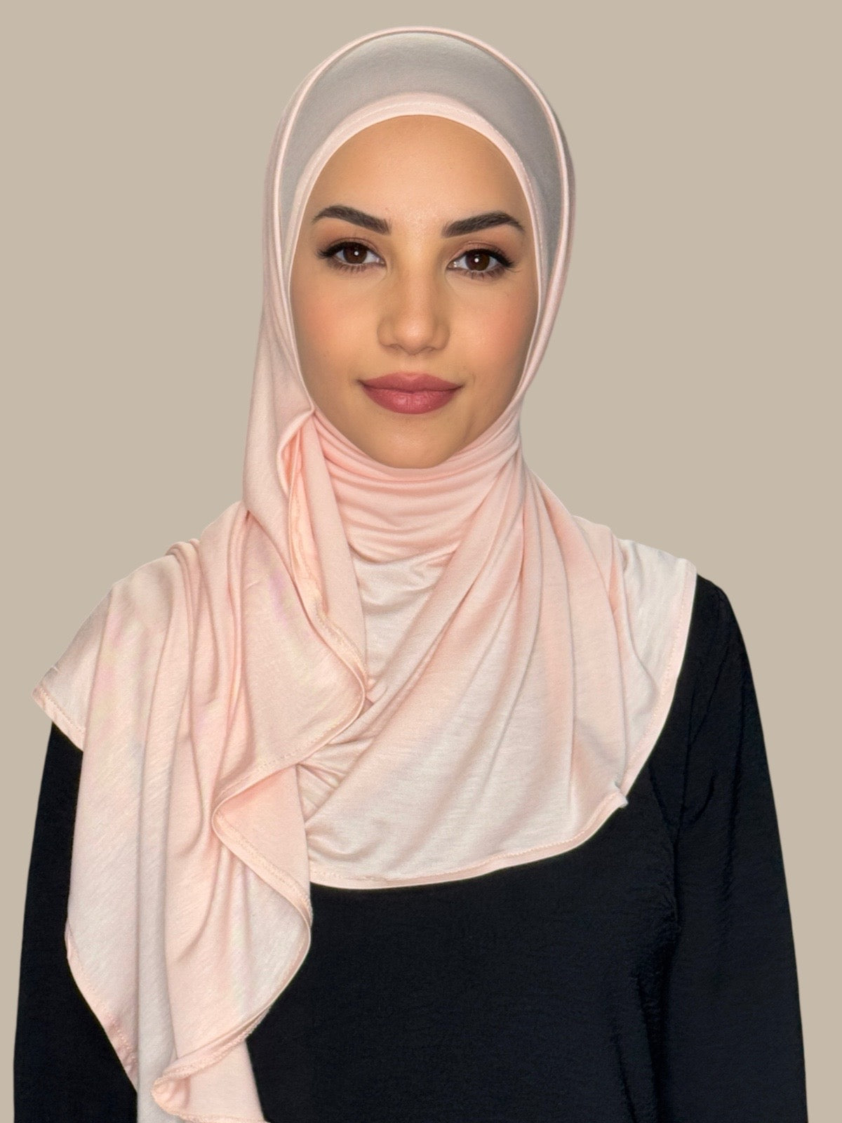 Pre-Sewn Jersey Hijab-Pearl