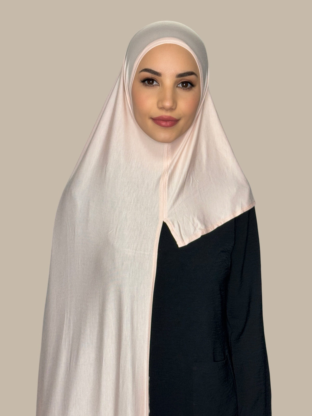 Pre-Sewn Jersey Hijab-Pearl