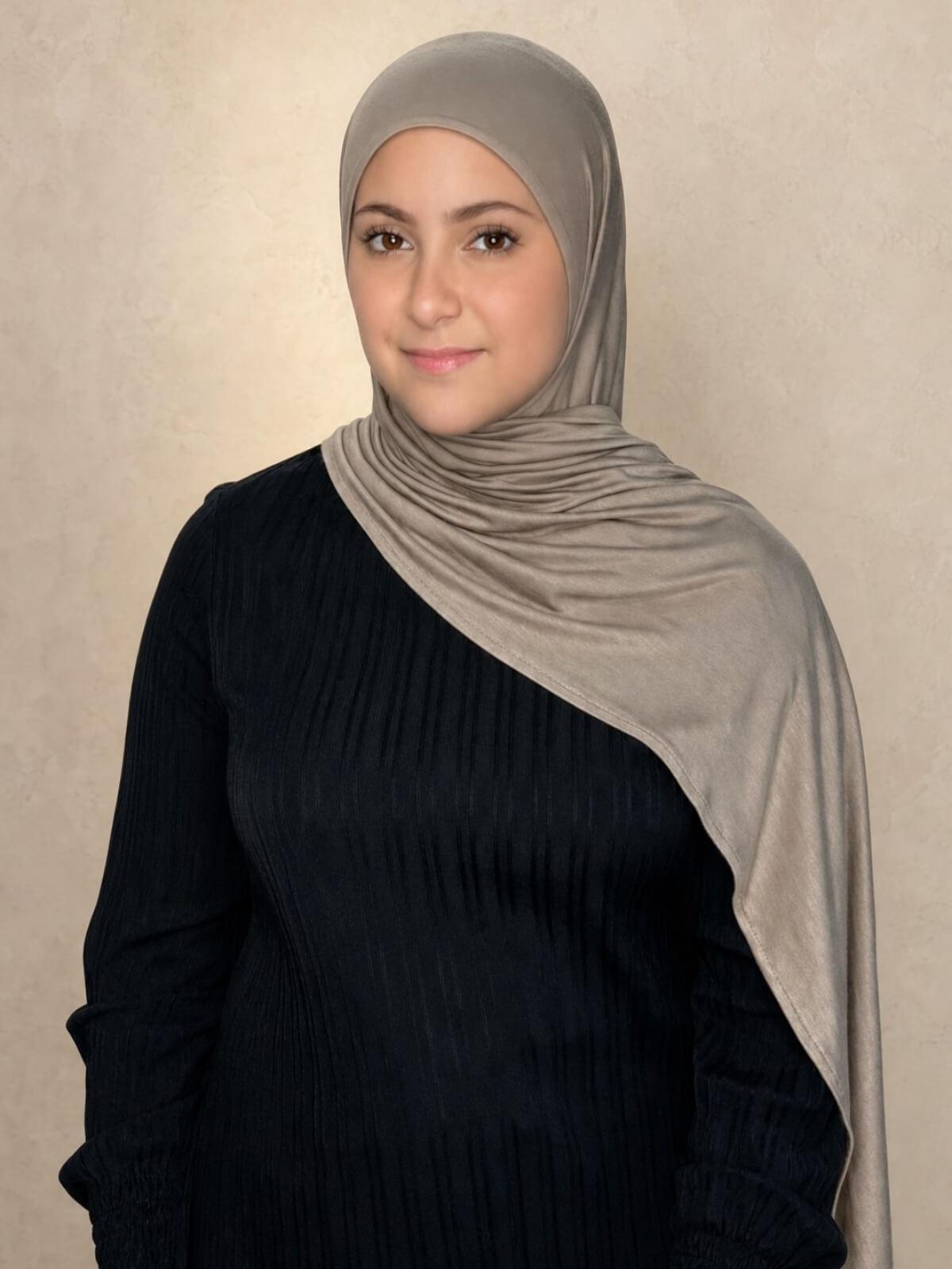 Modish Girl Pre-Sewn Jersey hijab-Desert